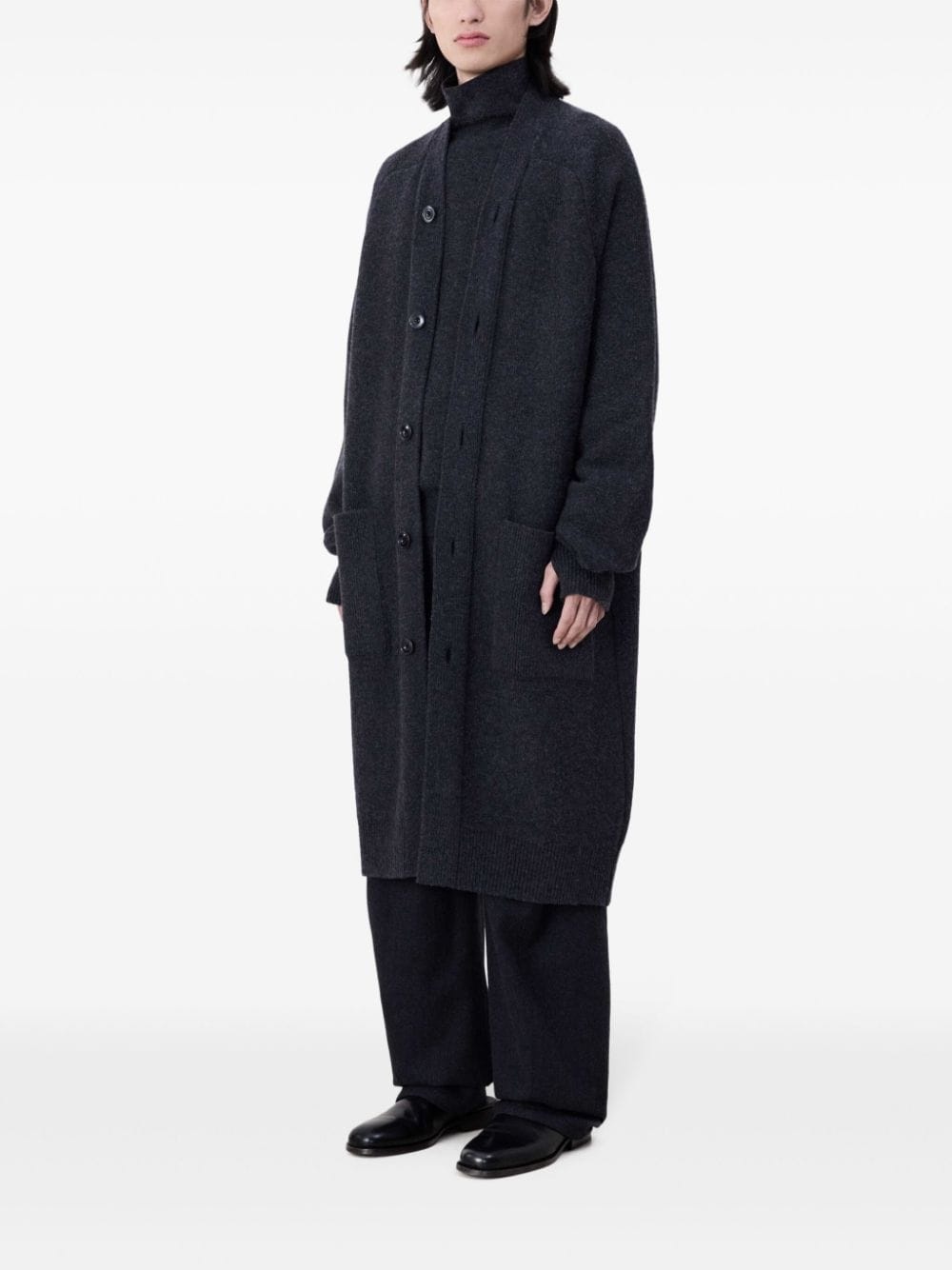 V-neck long cardigan - 3