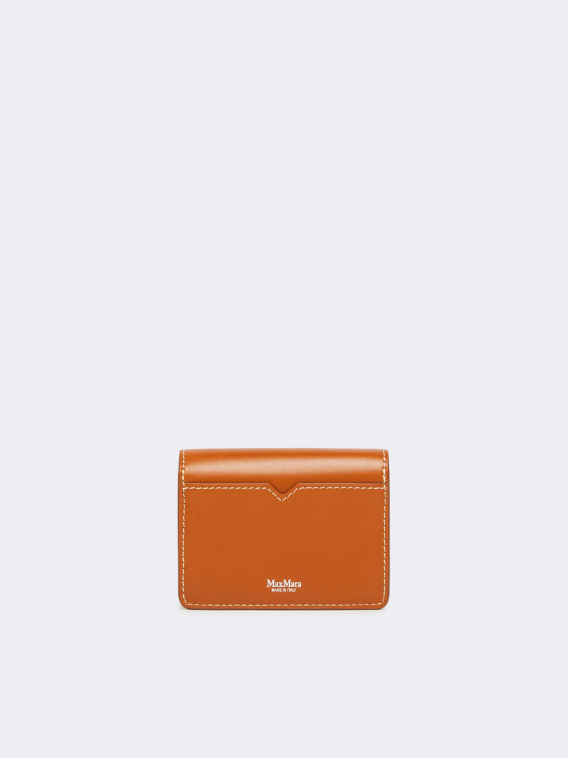 Max Mara Leather purse - RUST outlook