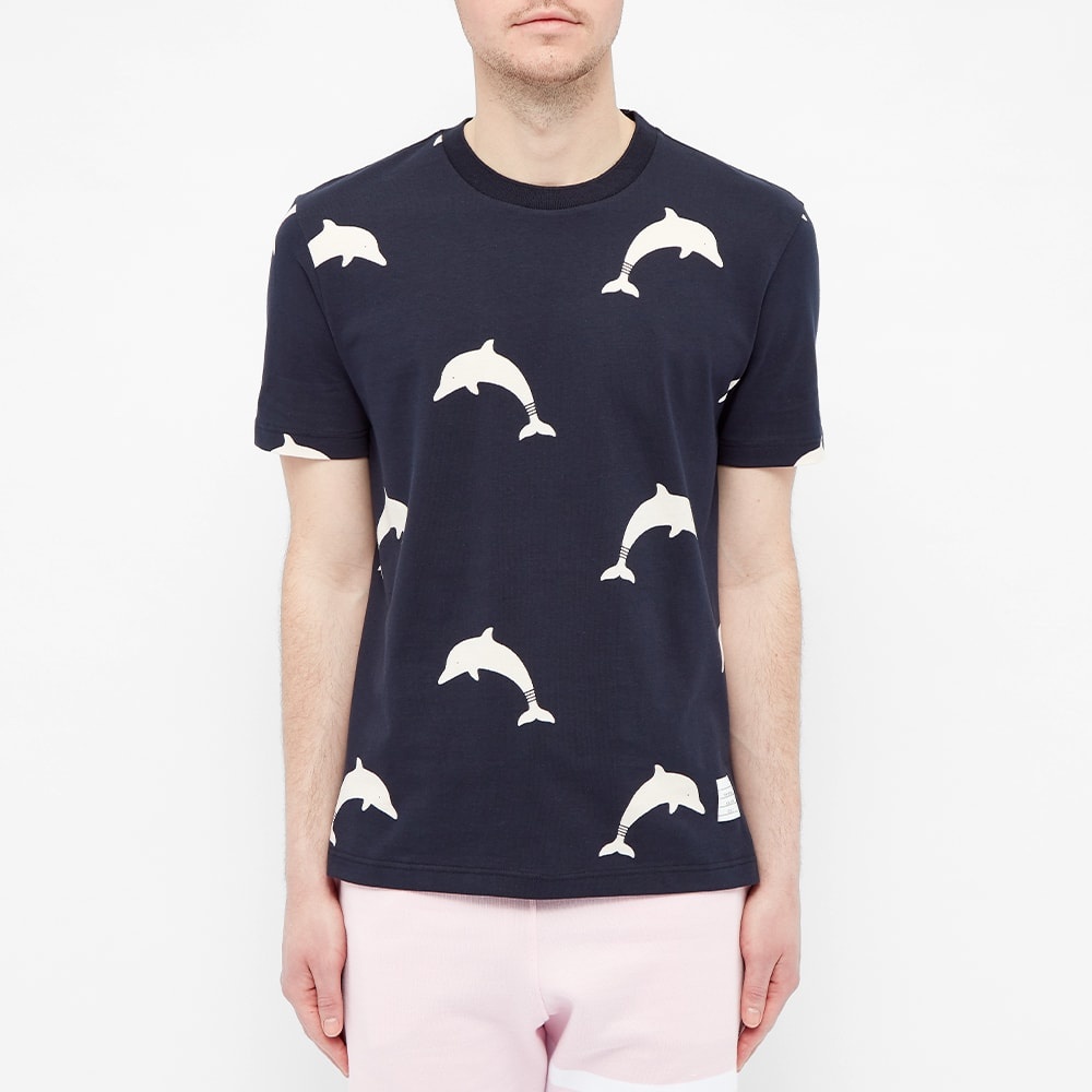 Thom Browne Dolphin Print Tee - 3