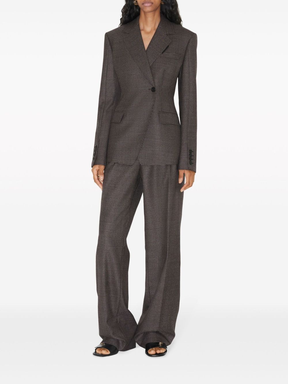 houndstooth double-breasted blazer - 2