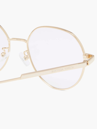 Bottega Veneta Round metal glasses outlook