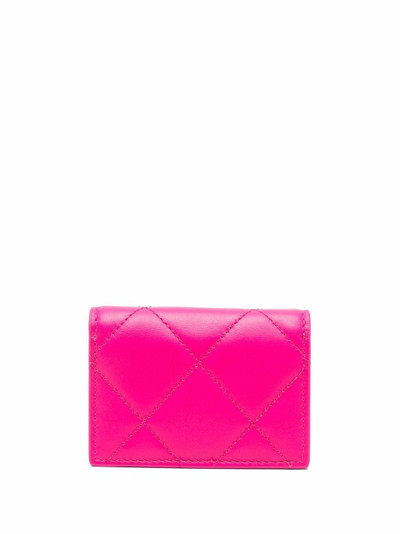 Alexander McQueen logo-graffiti quilted purse bag outlook