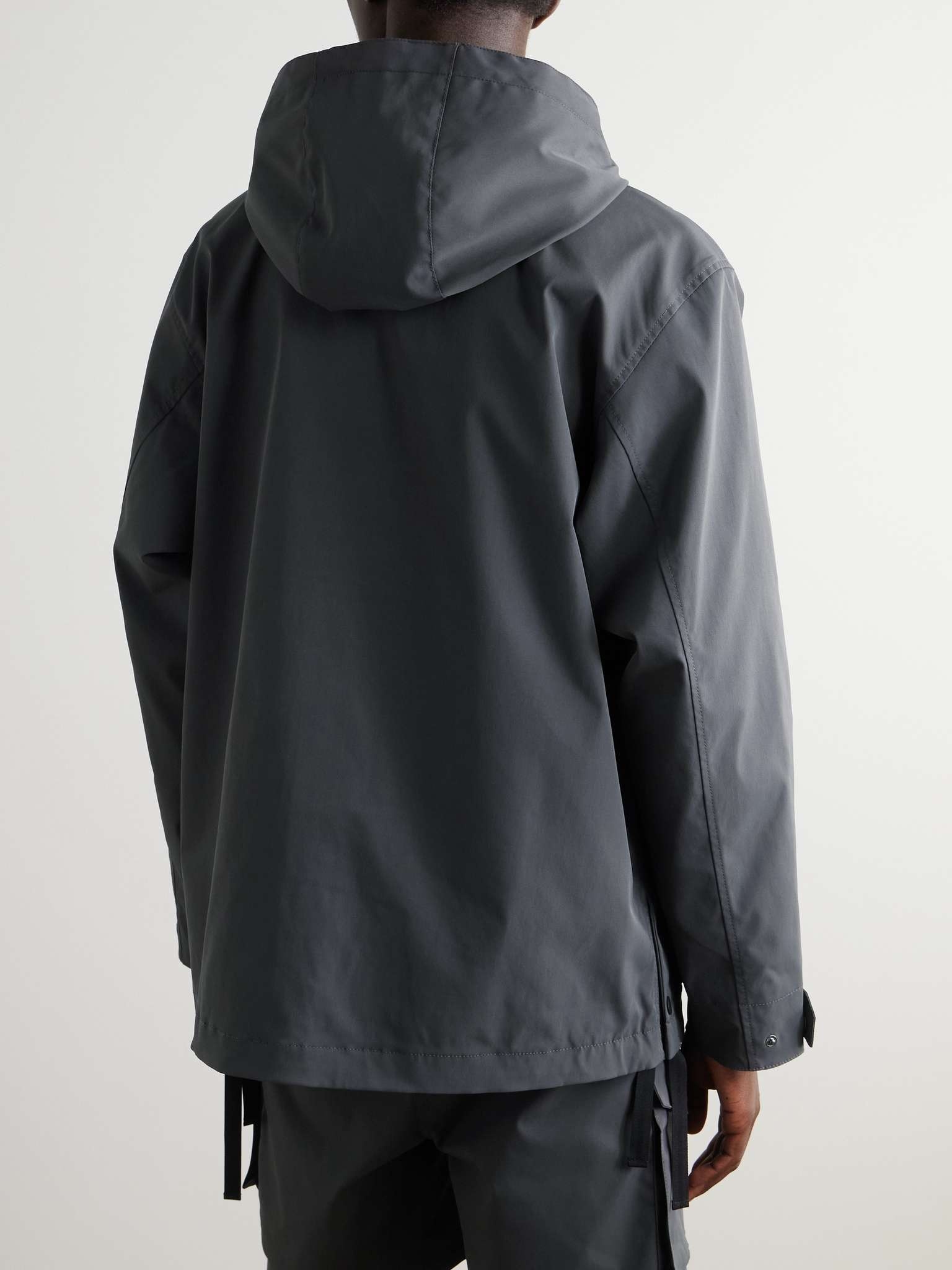 Balto Logo-Appliquéd Shell Hooded Jacket - 4