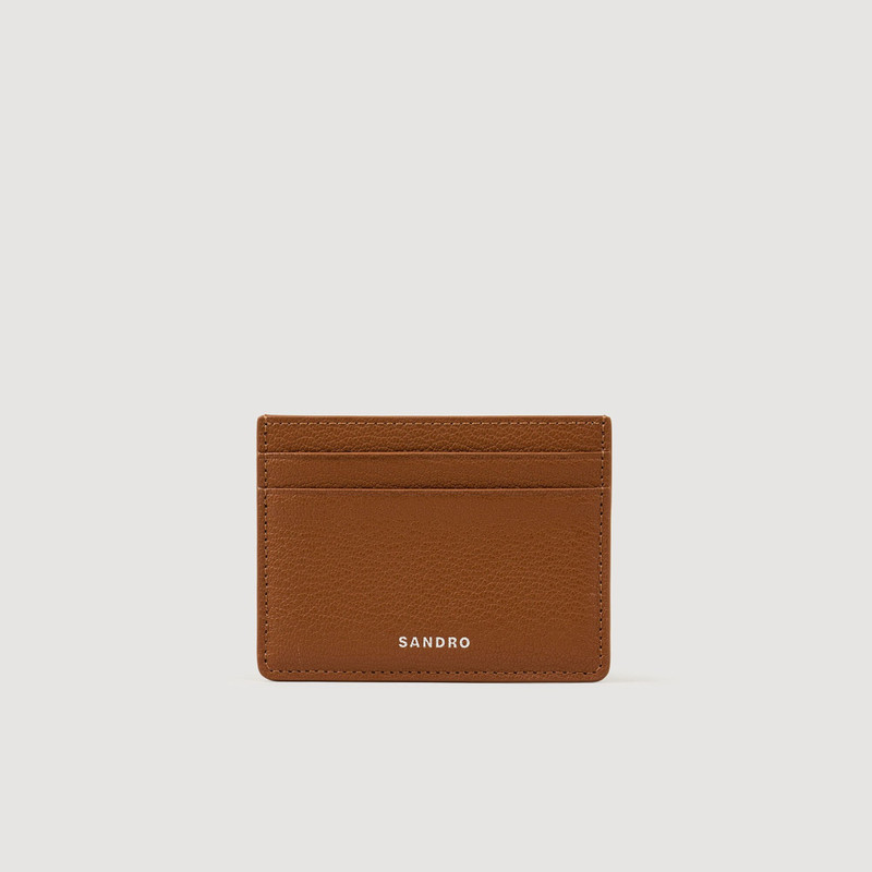 Sandro GRAINED LEATHER CARDHOLDER outlook