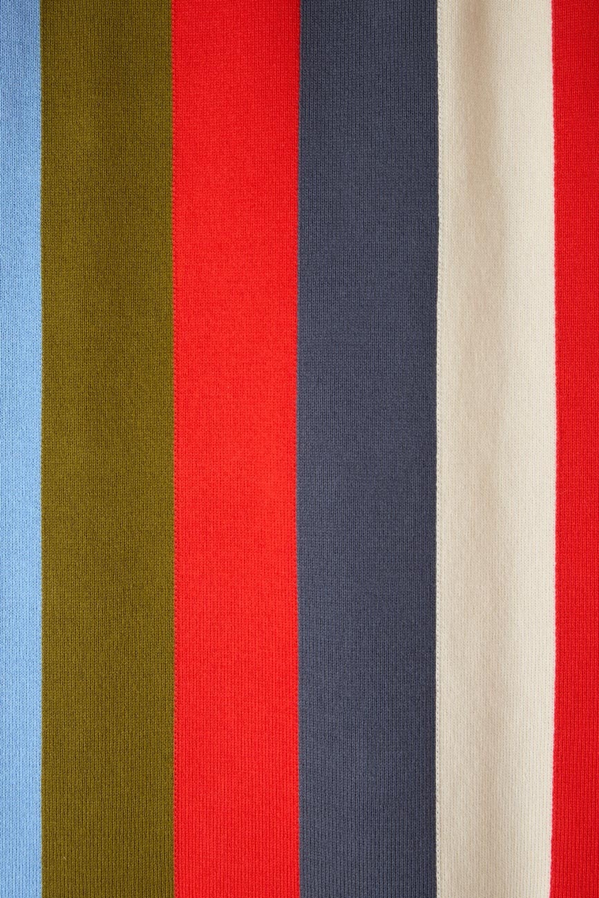 MAGLIAUNITA FRINGED LONG SKIRT / multicolor stripes - 6