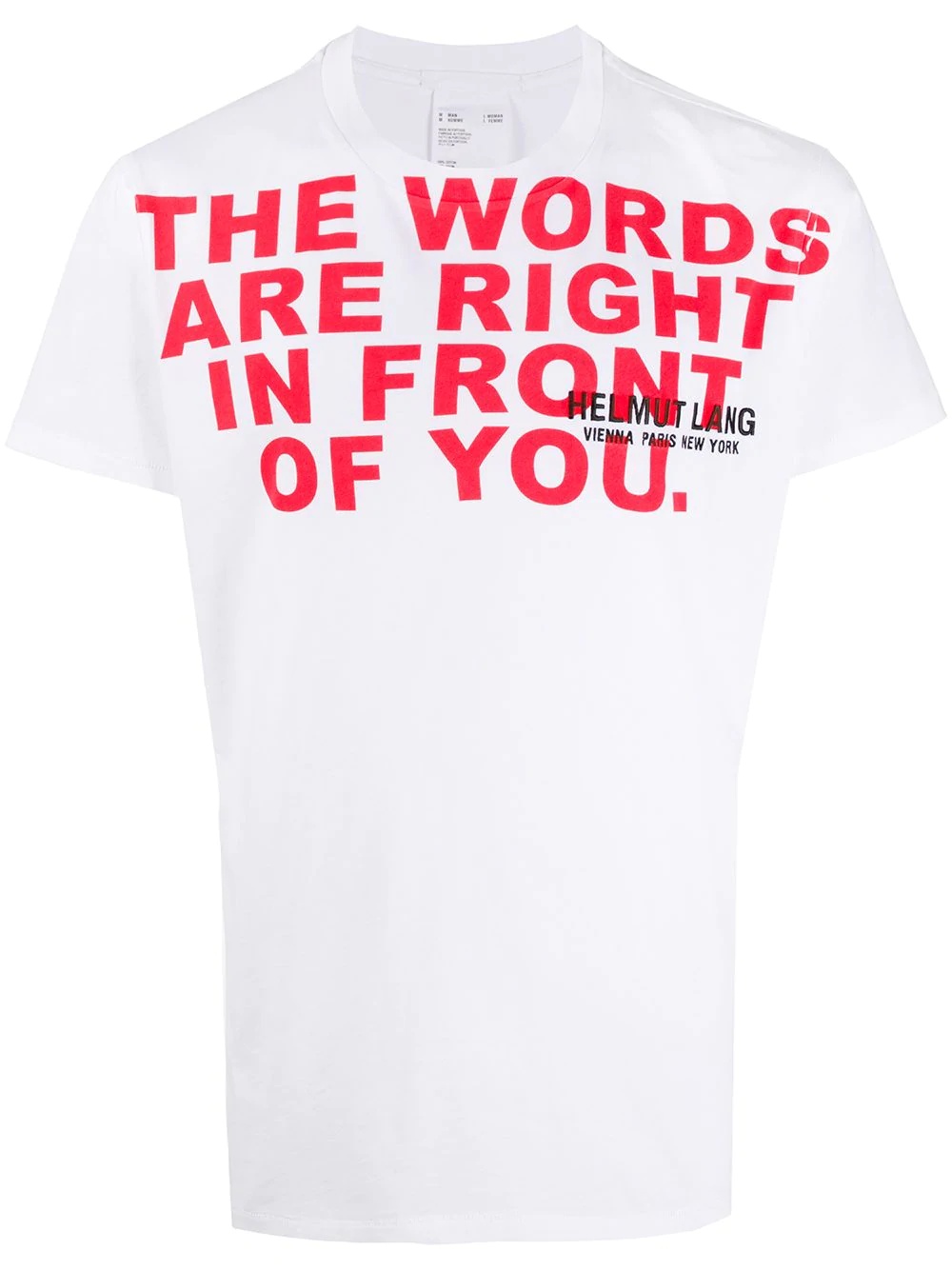 words print short sleeve T-shirt - 1