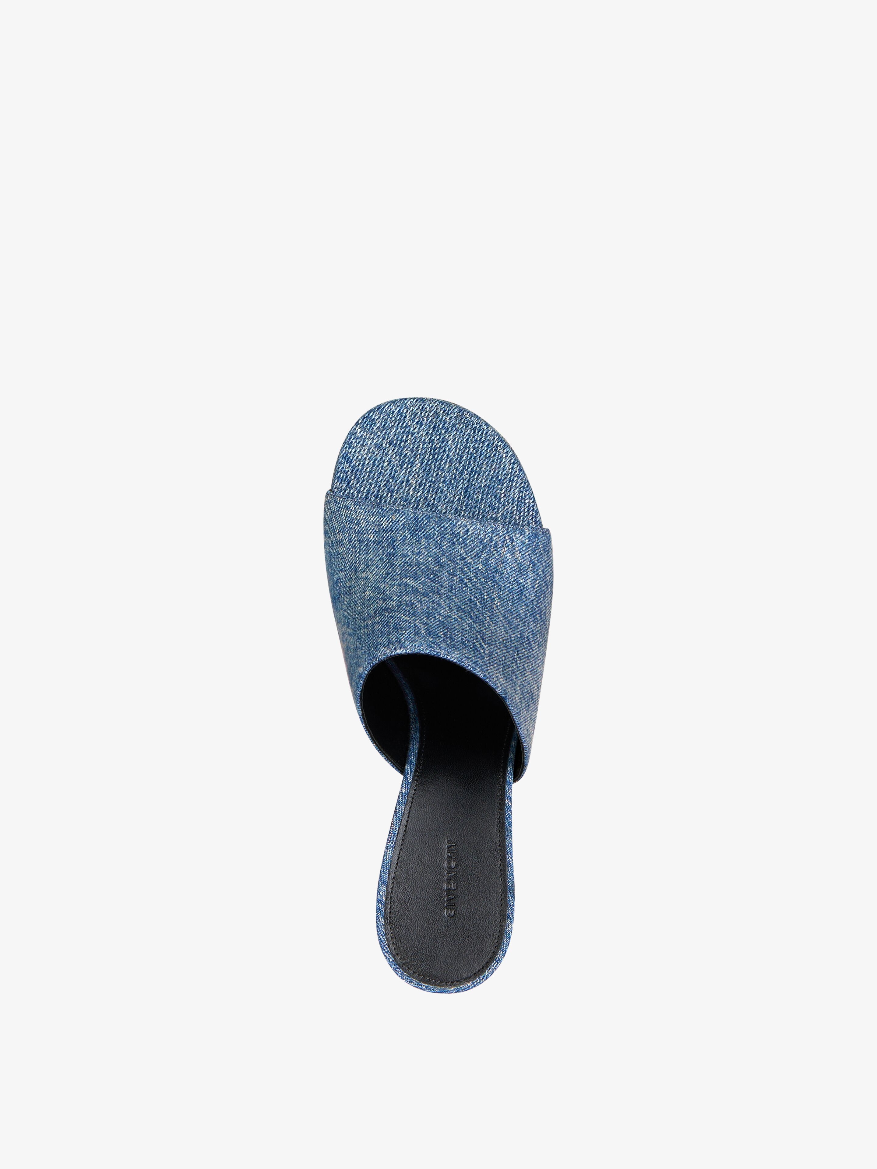 G CUBE MULES IN DENIM - 4