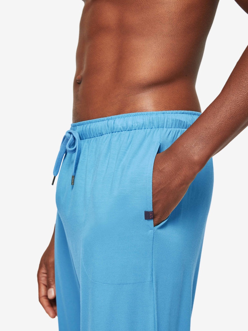 Men's Lounge Trousers Basel Micro Modal Stretch Harbour Blue - 2