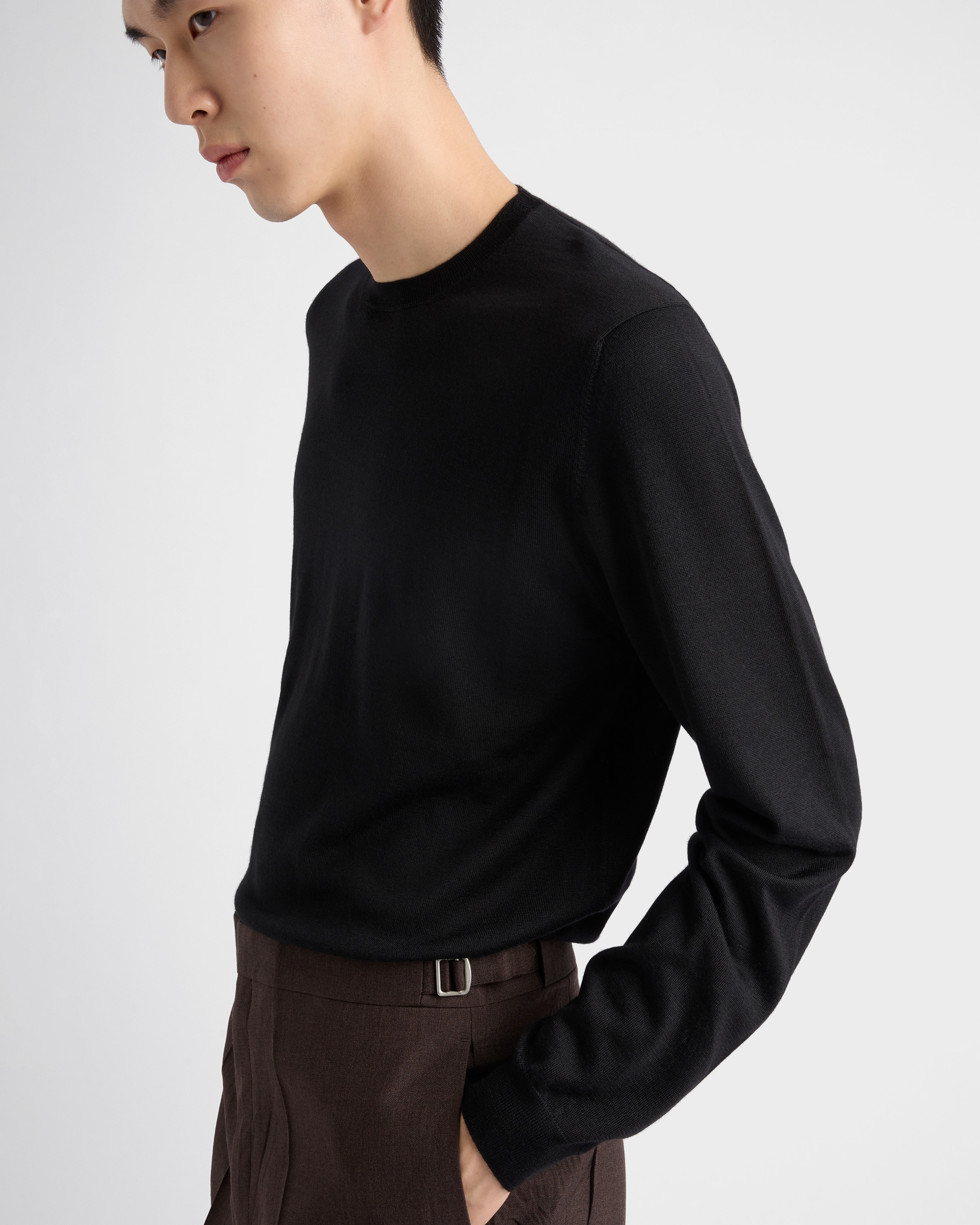 Cashmere and silk crew-neck sweater - 4