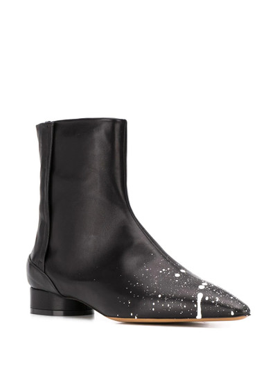 Maison Margiela paint splatter ankle boots outlook