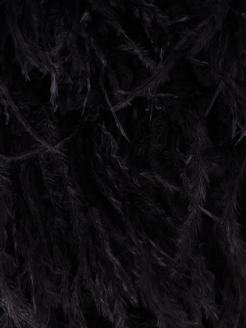 feather-trim jacket 3
