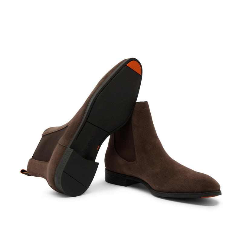 Men's brown suede Chelsea boot 4