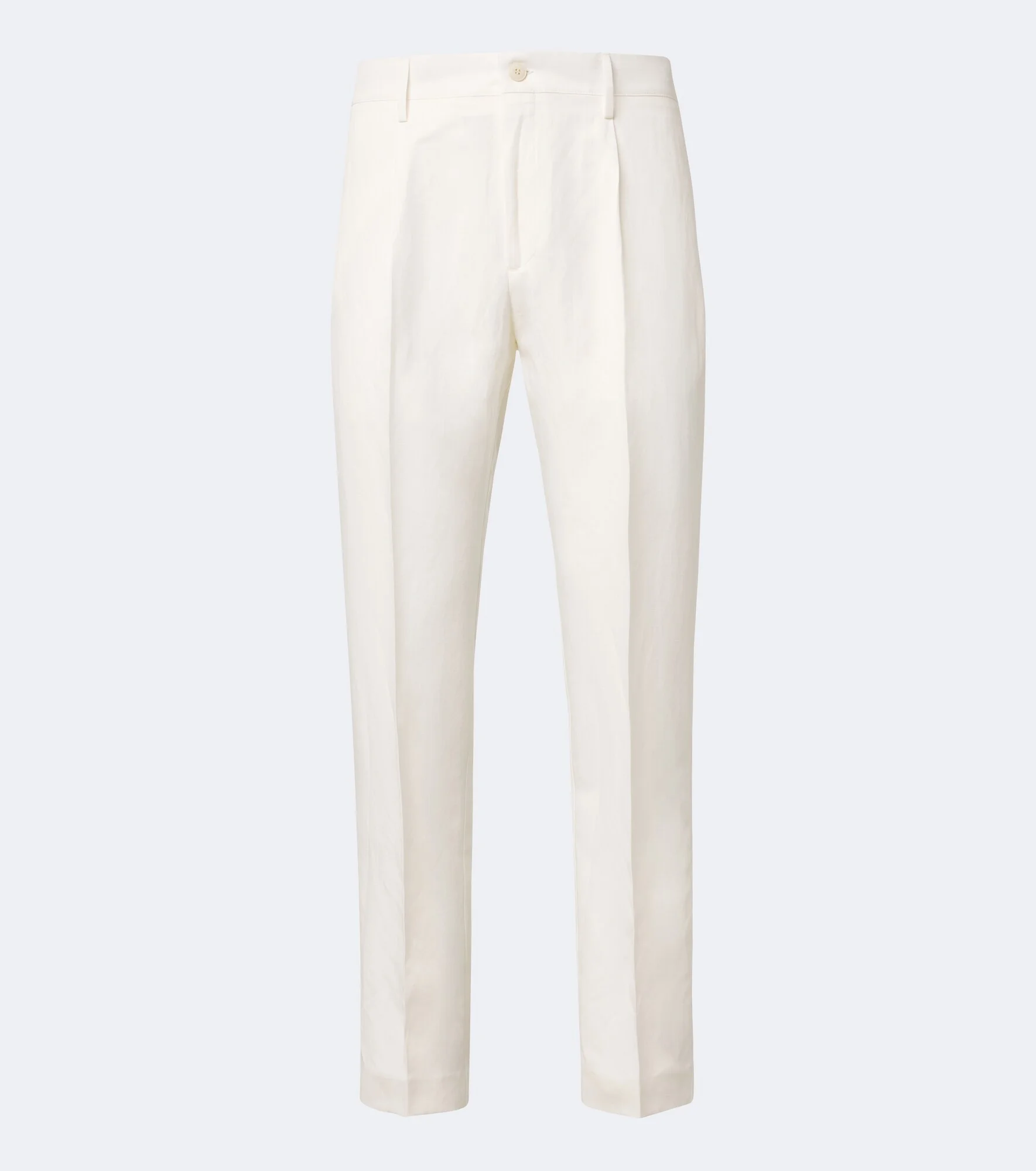 Linen and silk slim pants - 1