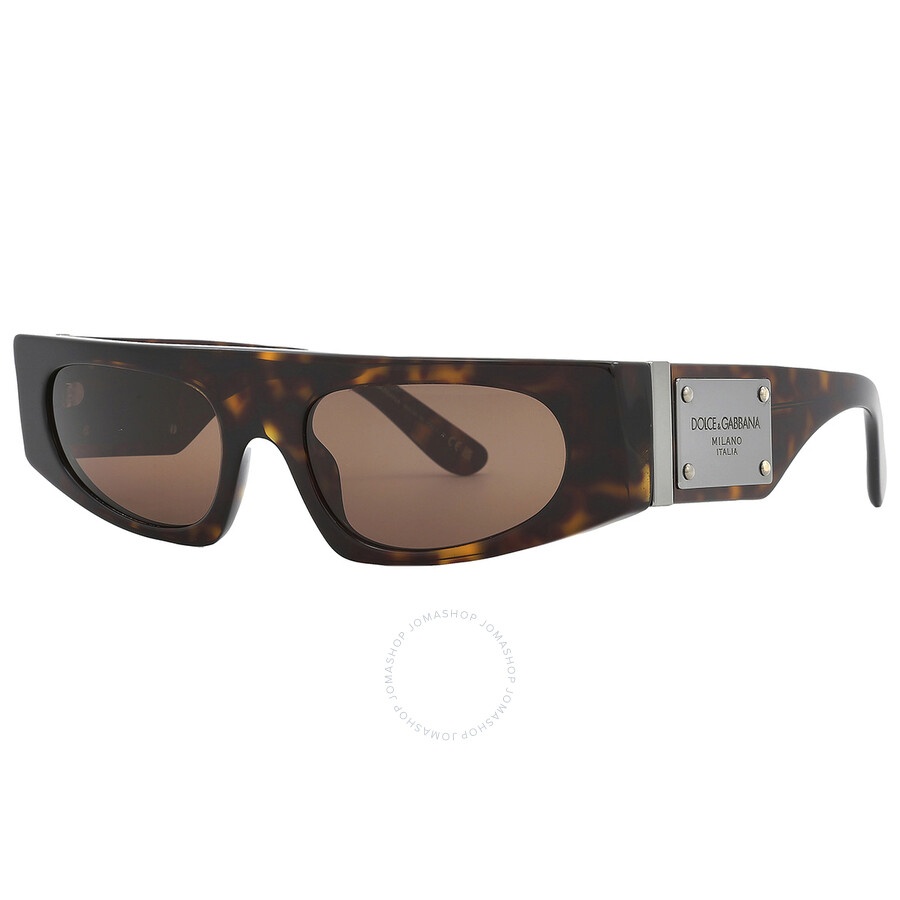 Dolce and Gabbana Dark Brown Browline Ladies Sunglasses DG4411 502/73 54 - 3