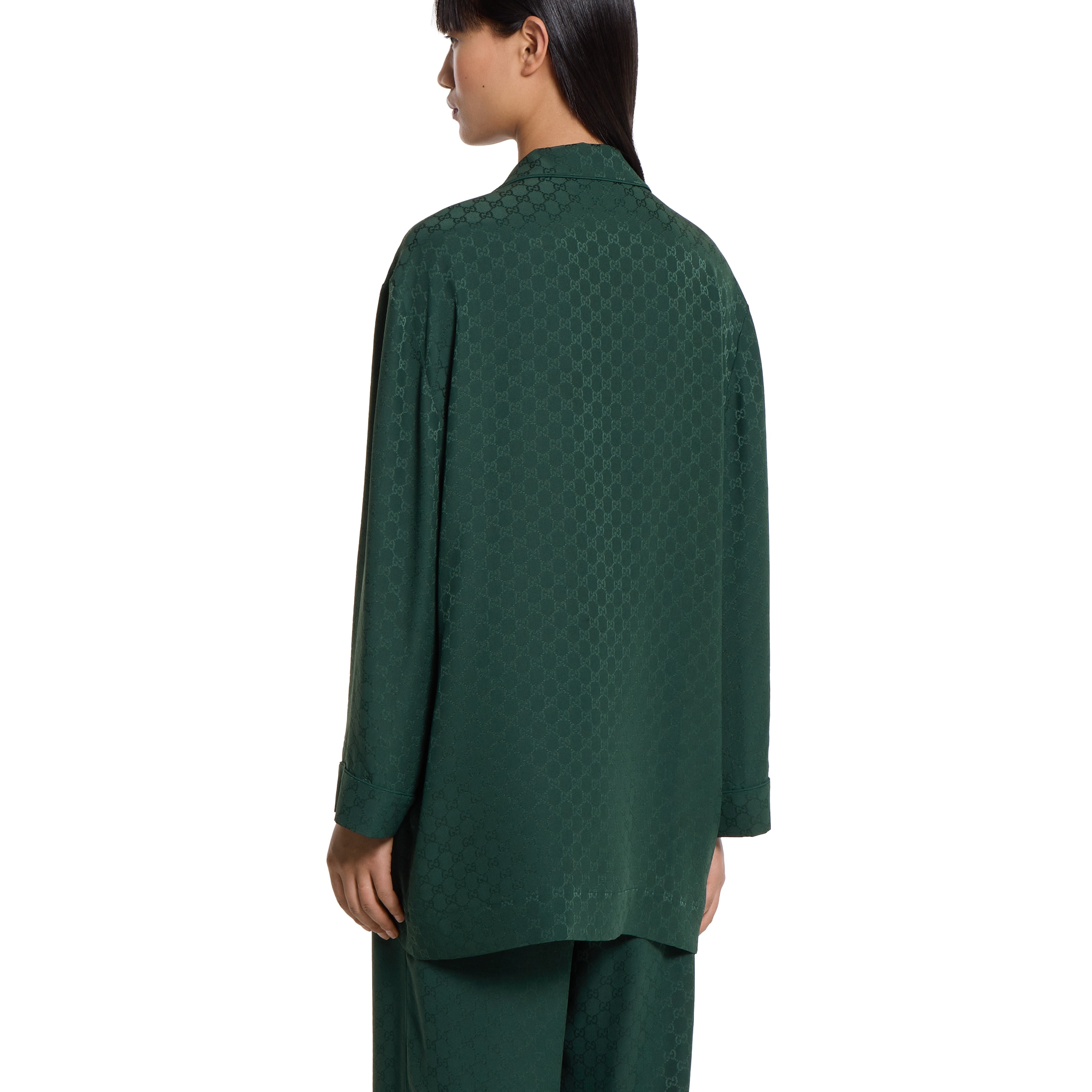 GG silk jacquard shirt - 4