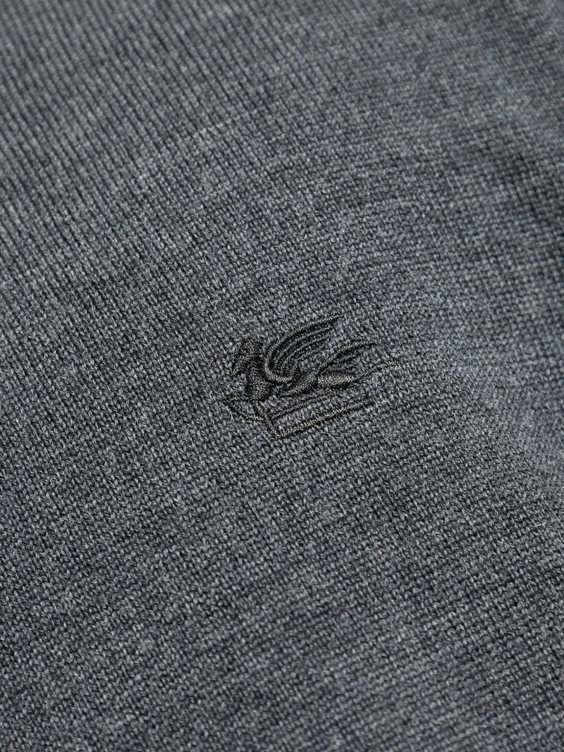 logo-embroidered turtleneck sweater 5