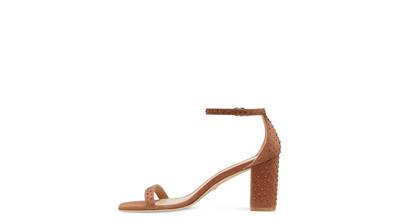 Stuart Weitzman NUDISTCURVE 75 BLOCK SHINE SANDAL outlook