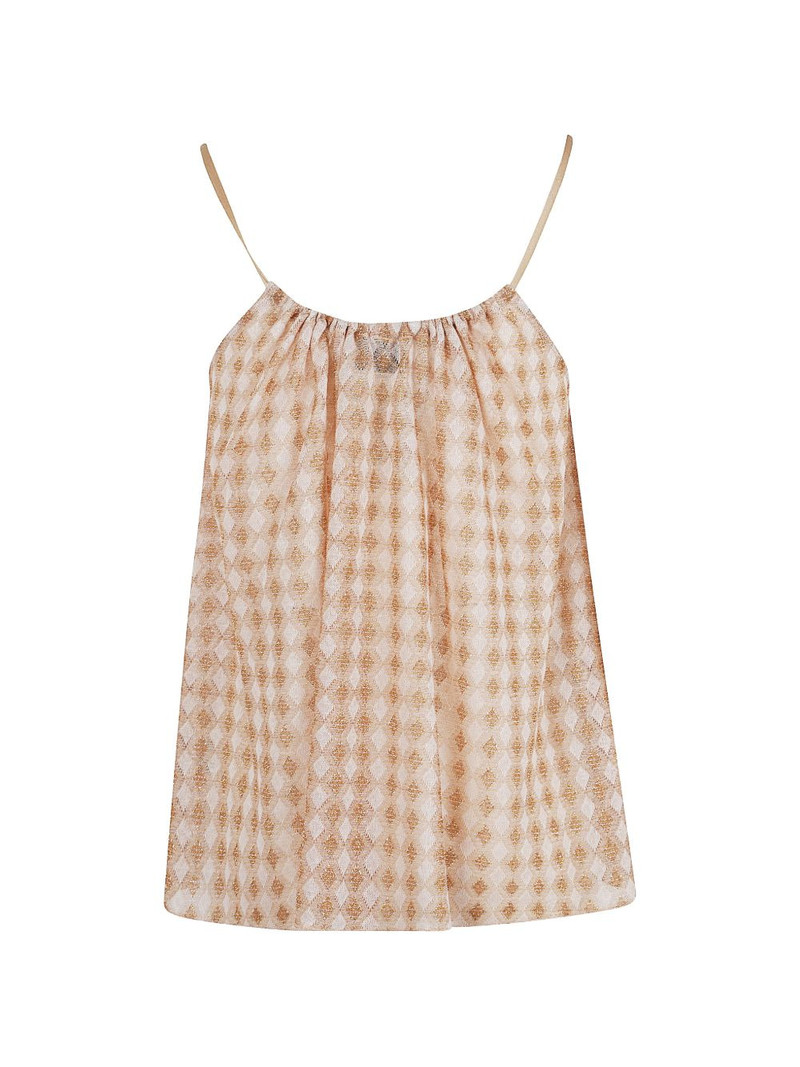 forte_forte diamond-pattern sleeveless top outlook