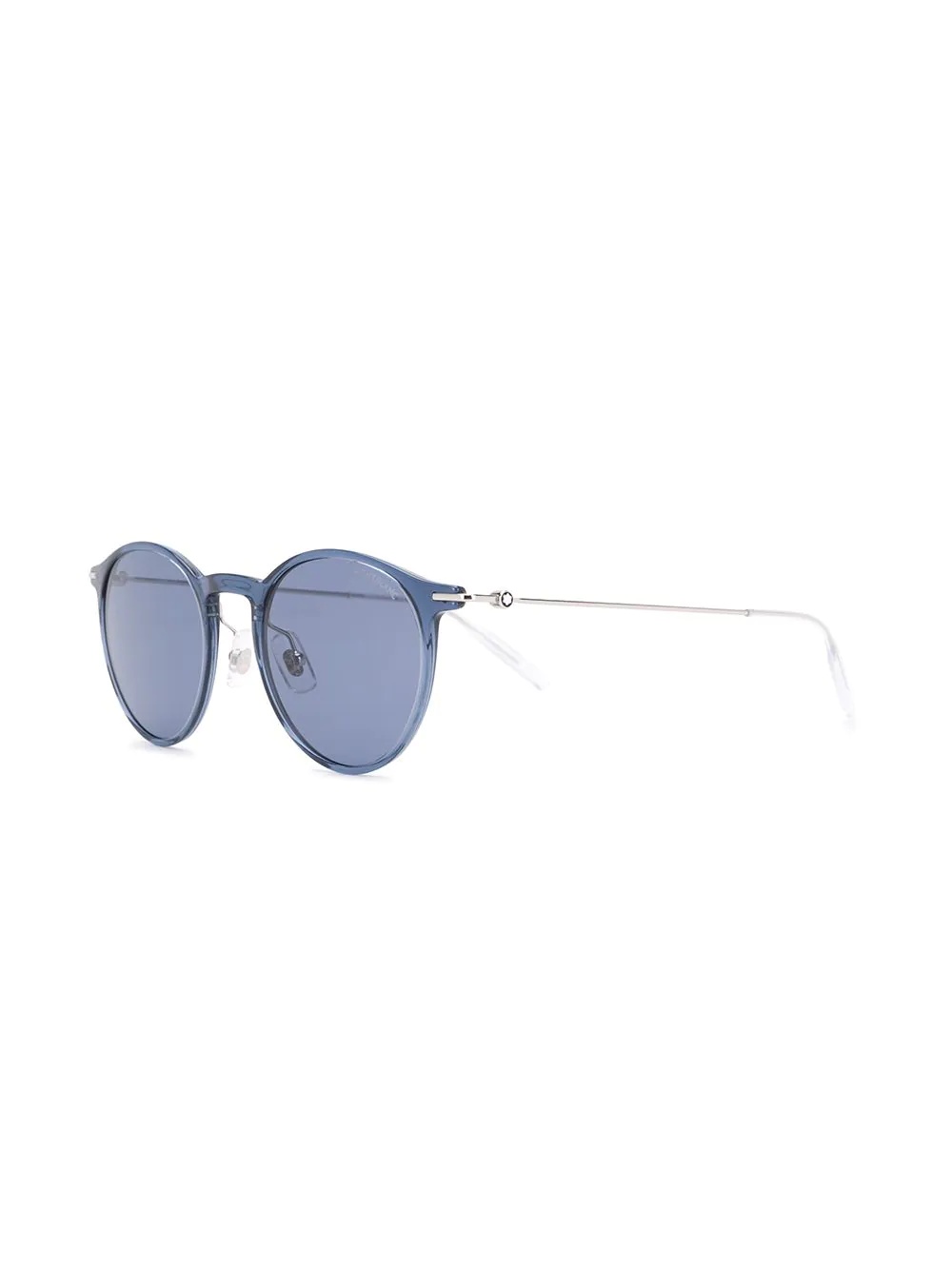 transparent round-frame sunglasses - 2