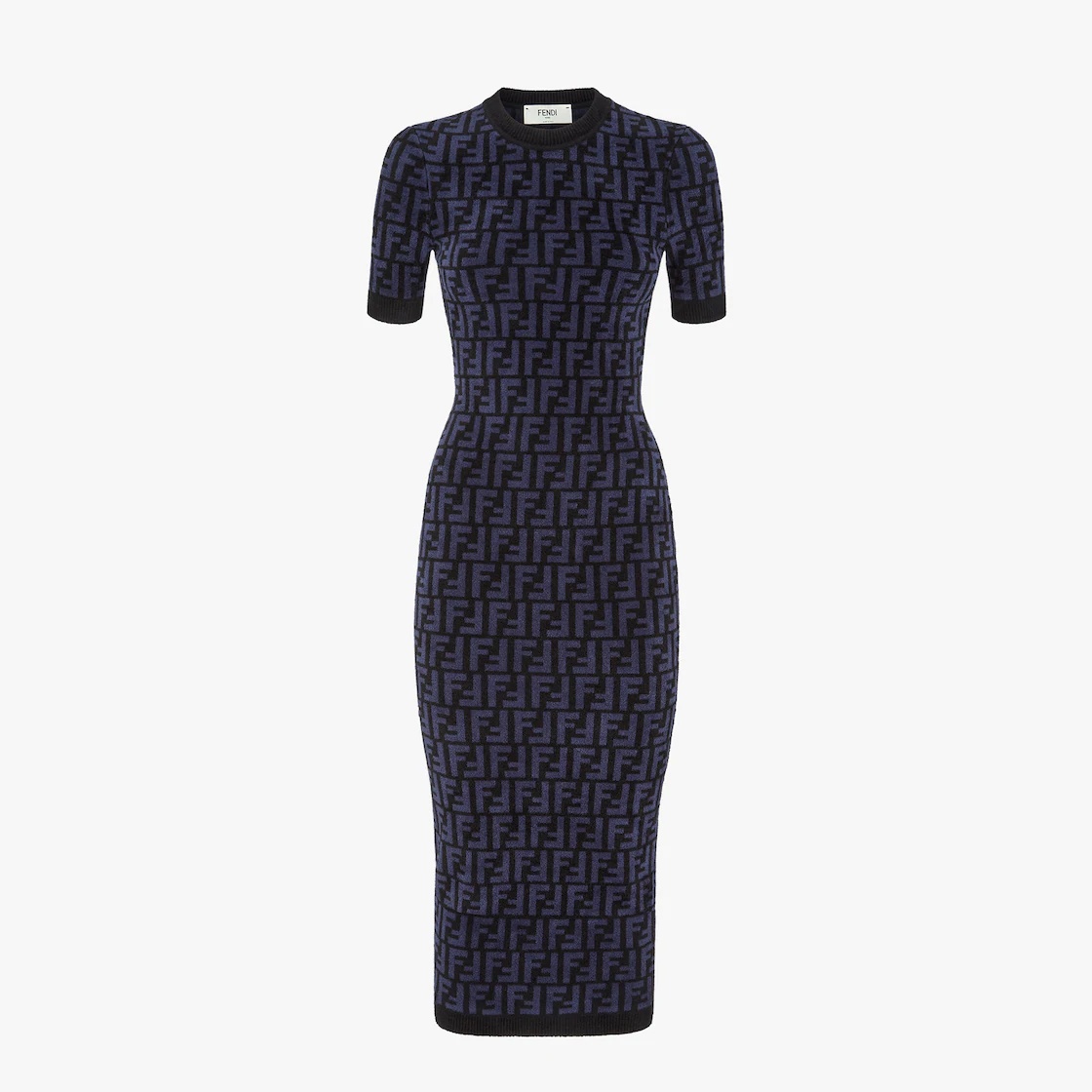 Blue FF velvet dress - 1