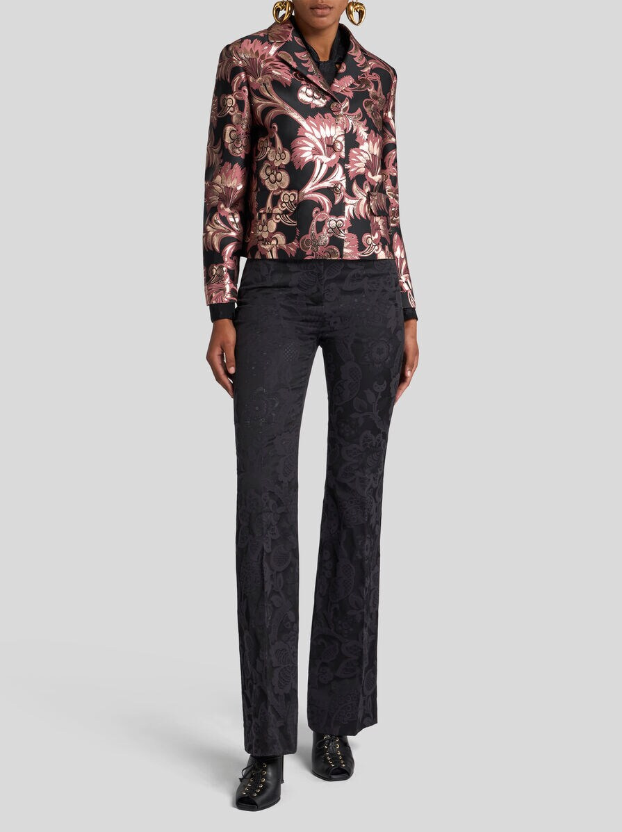 CROPPED JACQUARD JACKET - 4