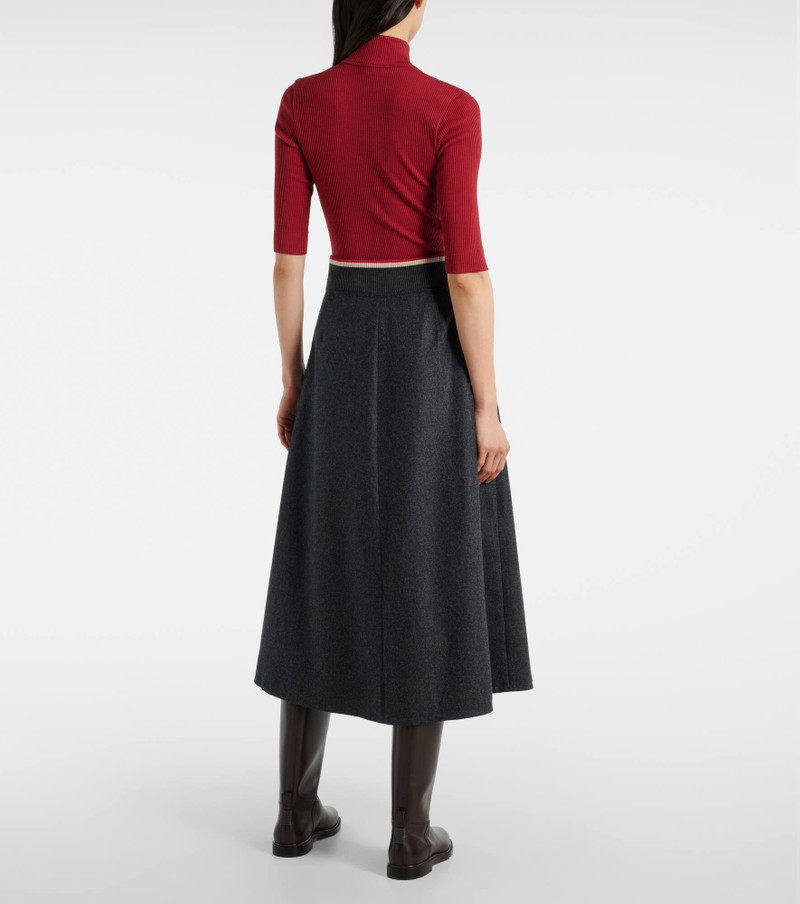 Wool midi skirt 3