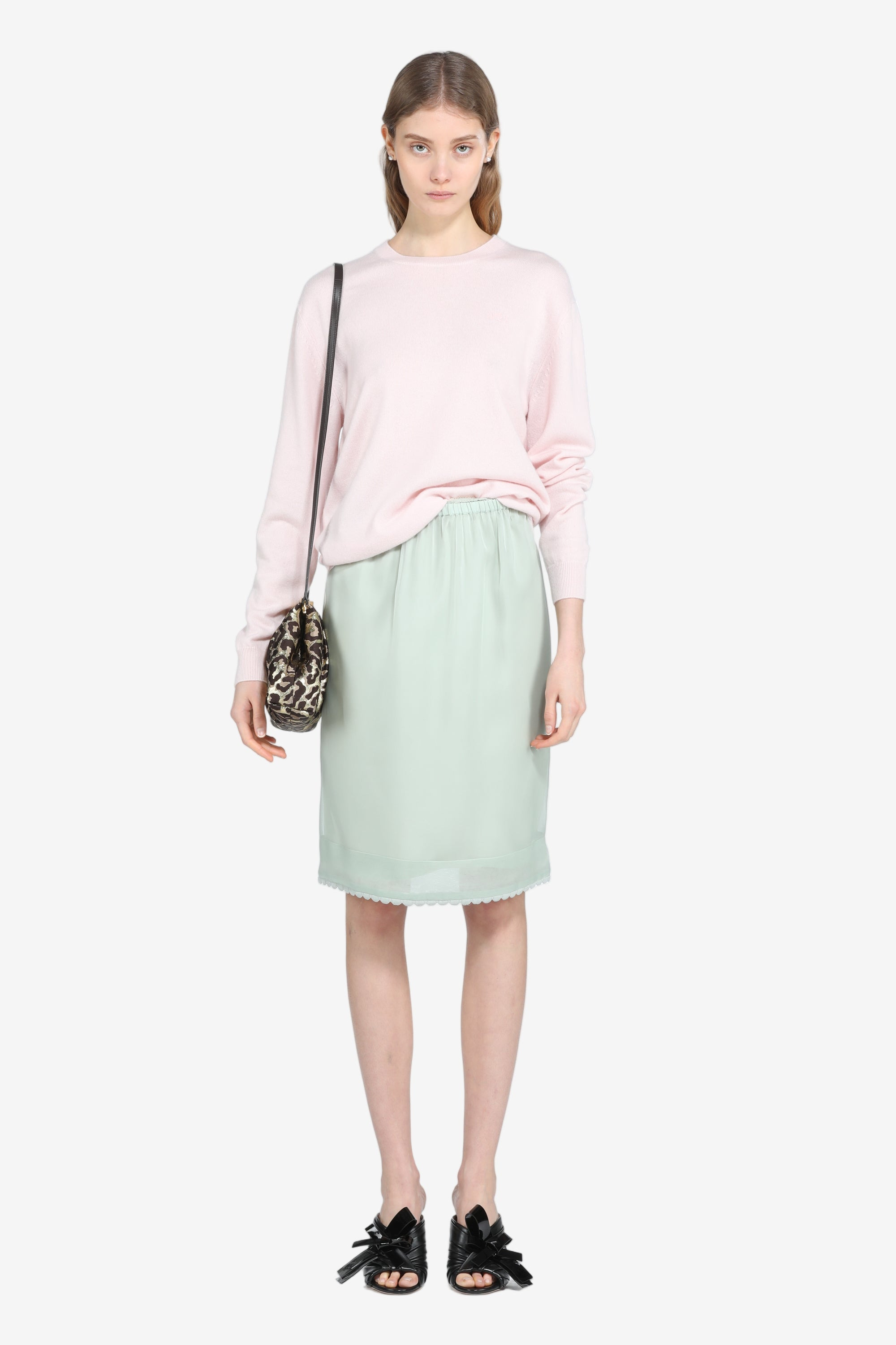KNEE-LENGTH SKIRT - 4