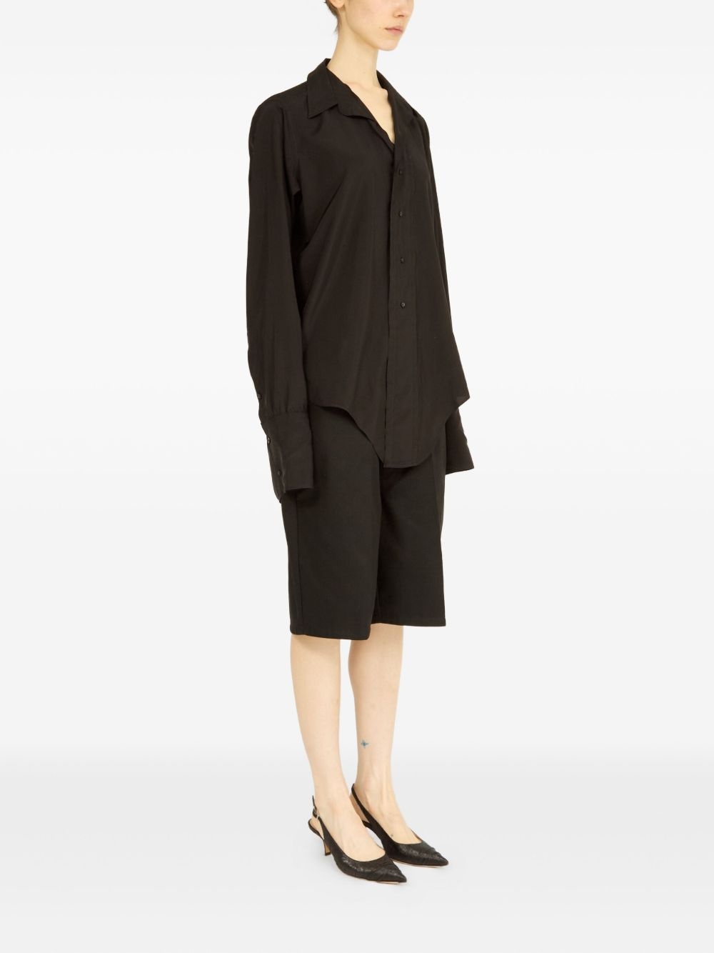 dropped hem shirt - 3
