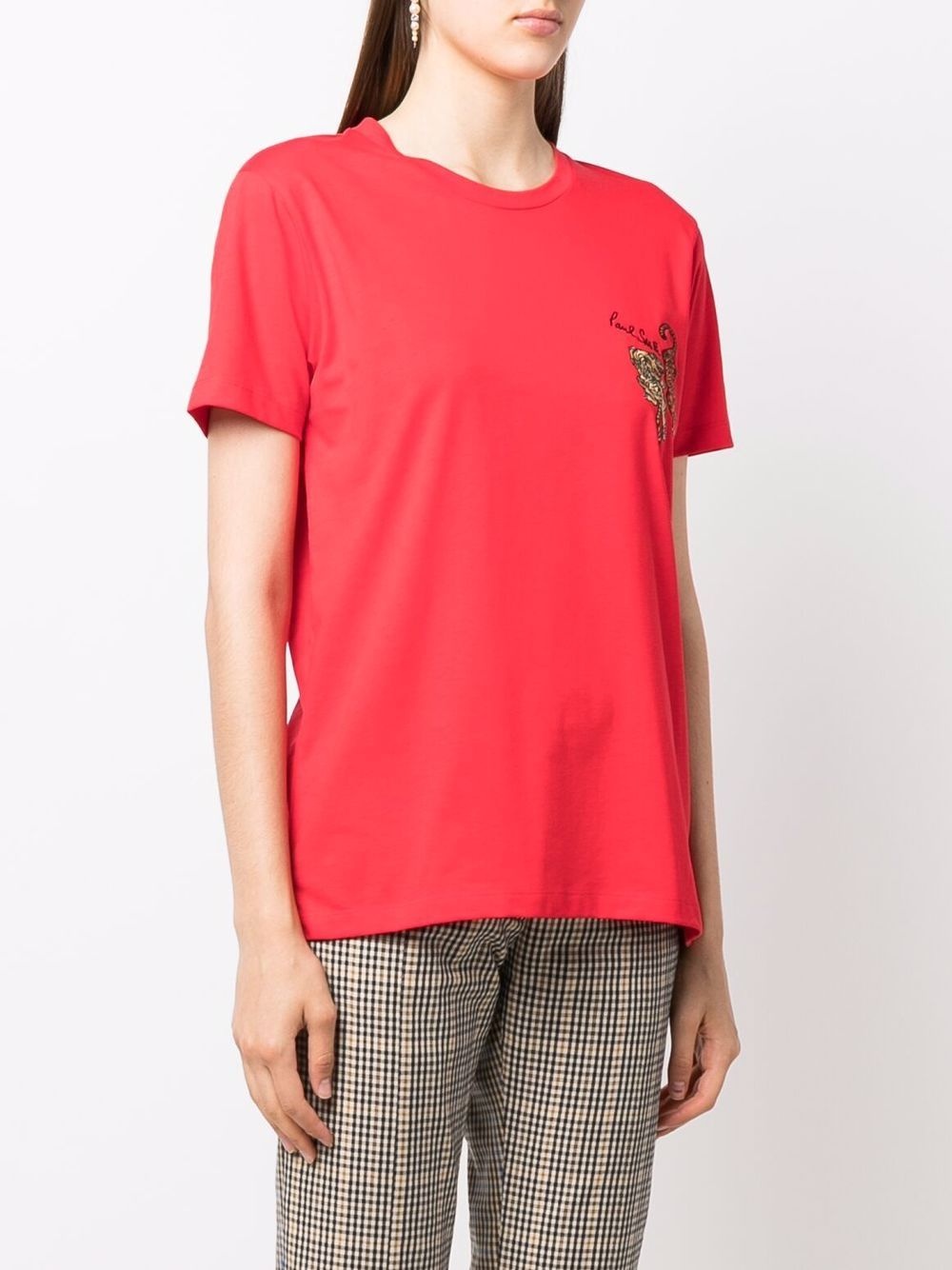 tiger embroidery T-shirt - 3