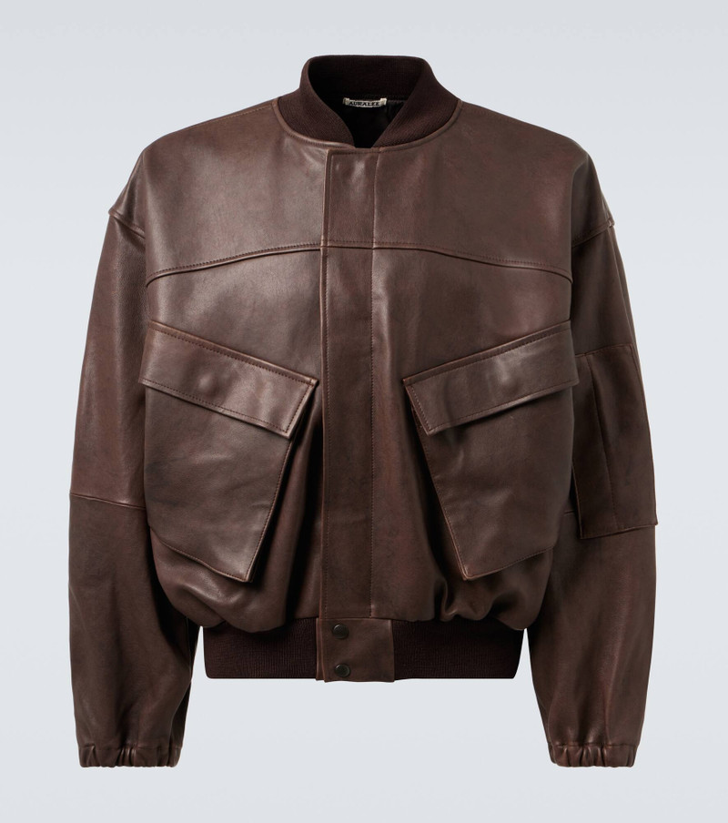 Leather blouson 1