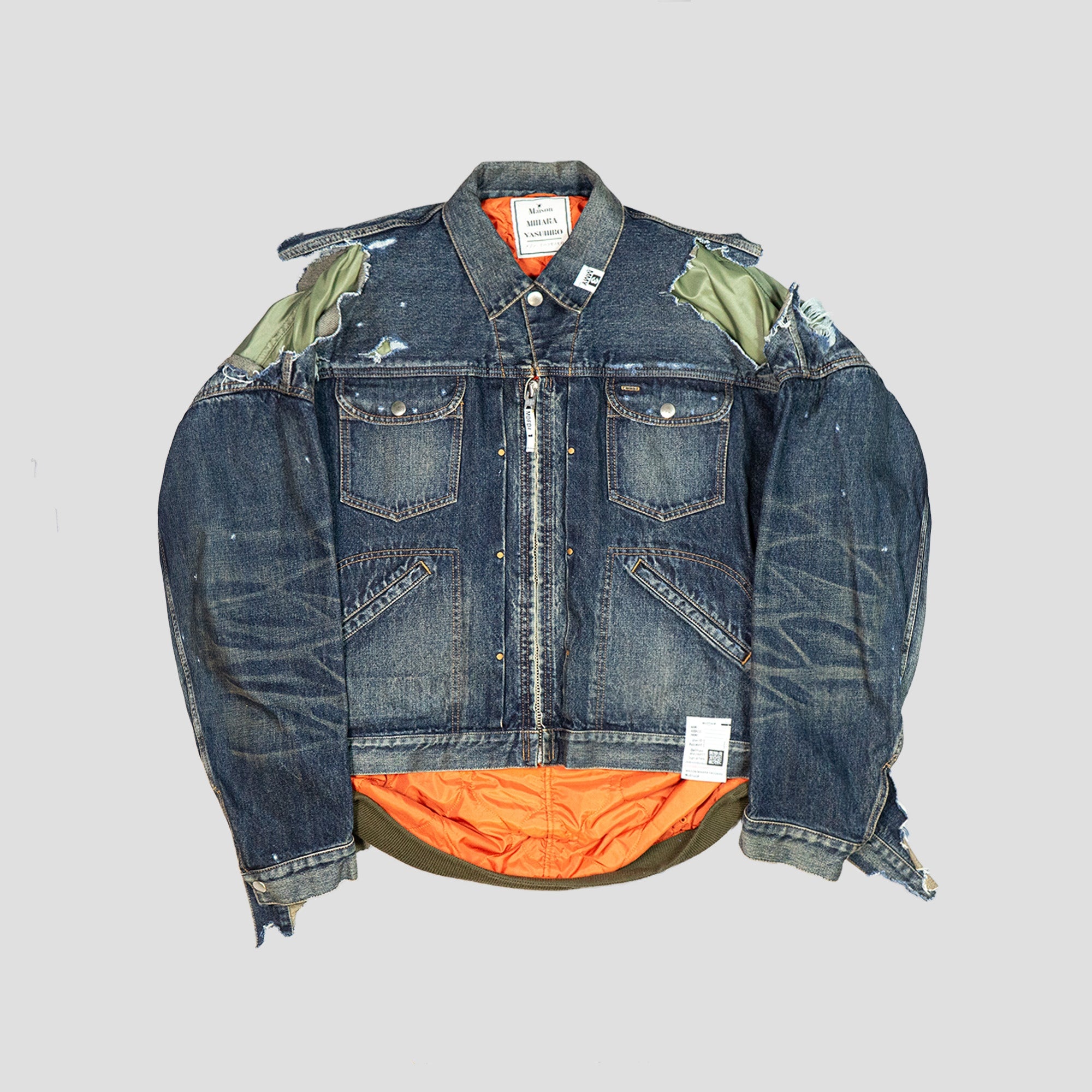 LAYERED DENIM + FLIGHT JACKET - 1