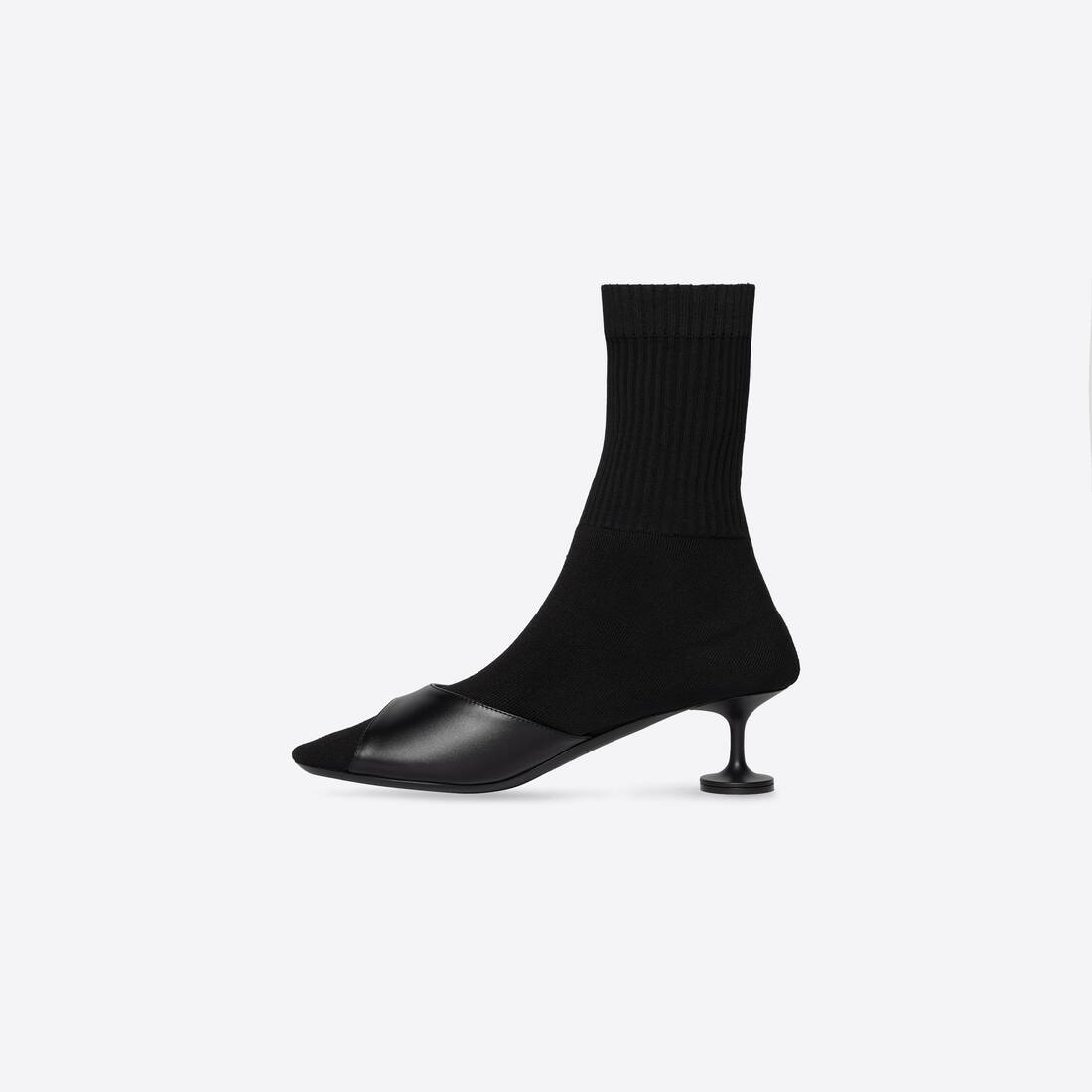 Women's Sock 50mm Bootie in Black - 4