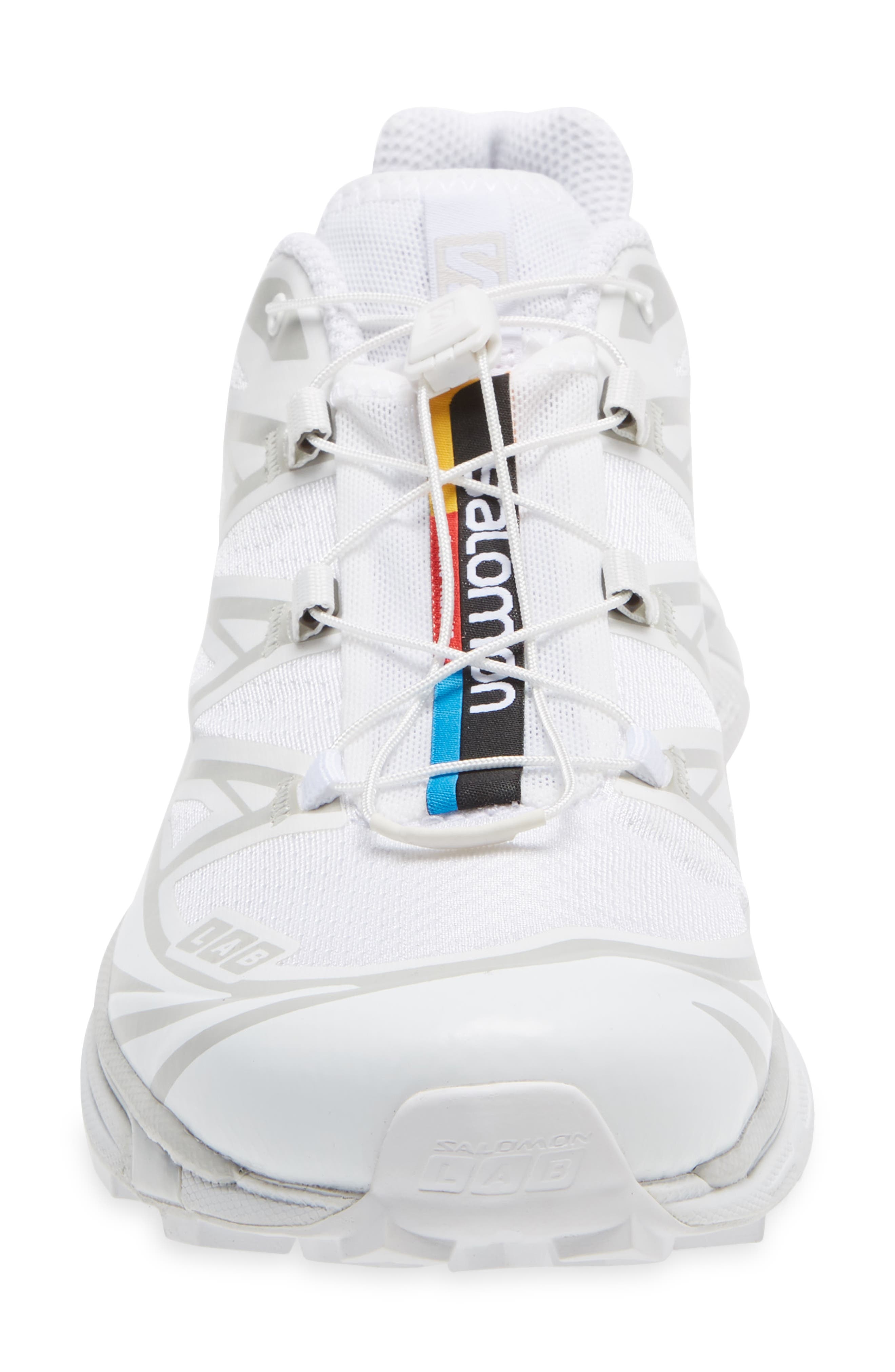 Salomon Gender Inclusive XT-6 Sneaker in White/White/Lunar Rock at Nordstrom - 4