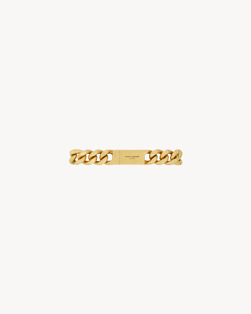 SAINT LAURENT graduated chain bracelet in metal outlook