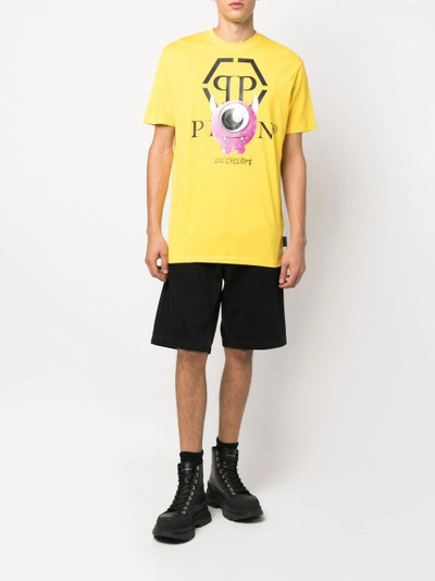 PHILIPP PLEIN Monster logo print T-shirt outlook