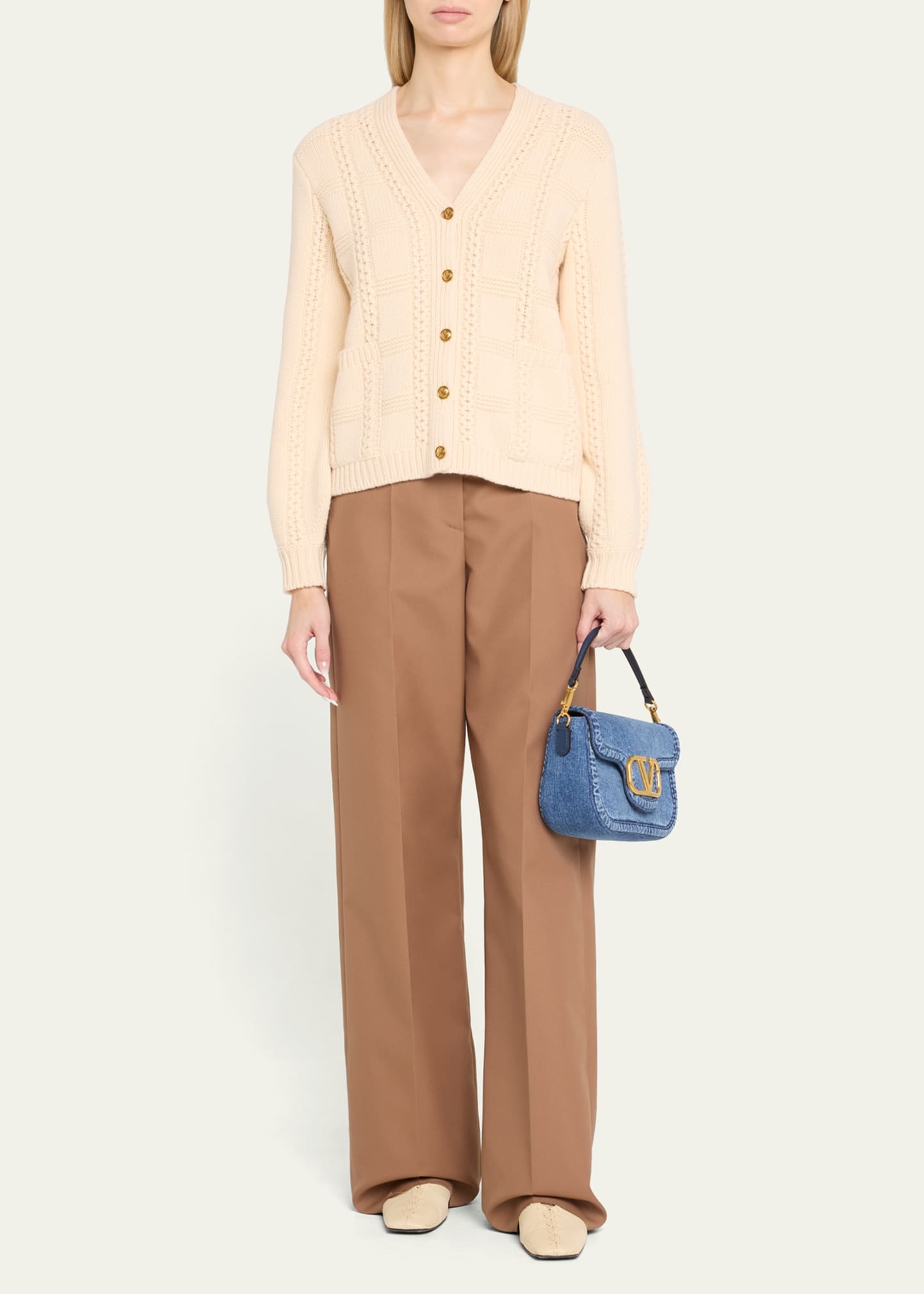 Alltime VLOGO Denim Shoulder Bag - 6