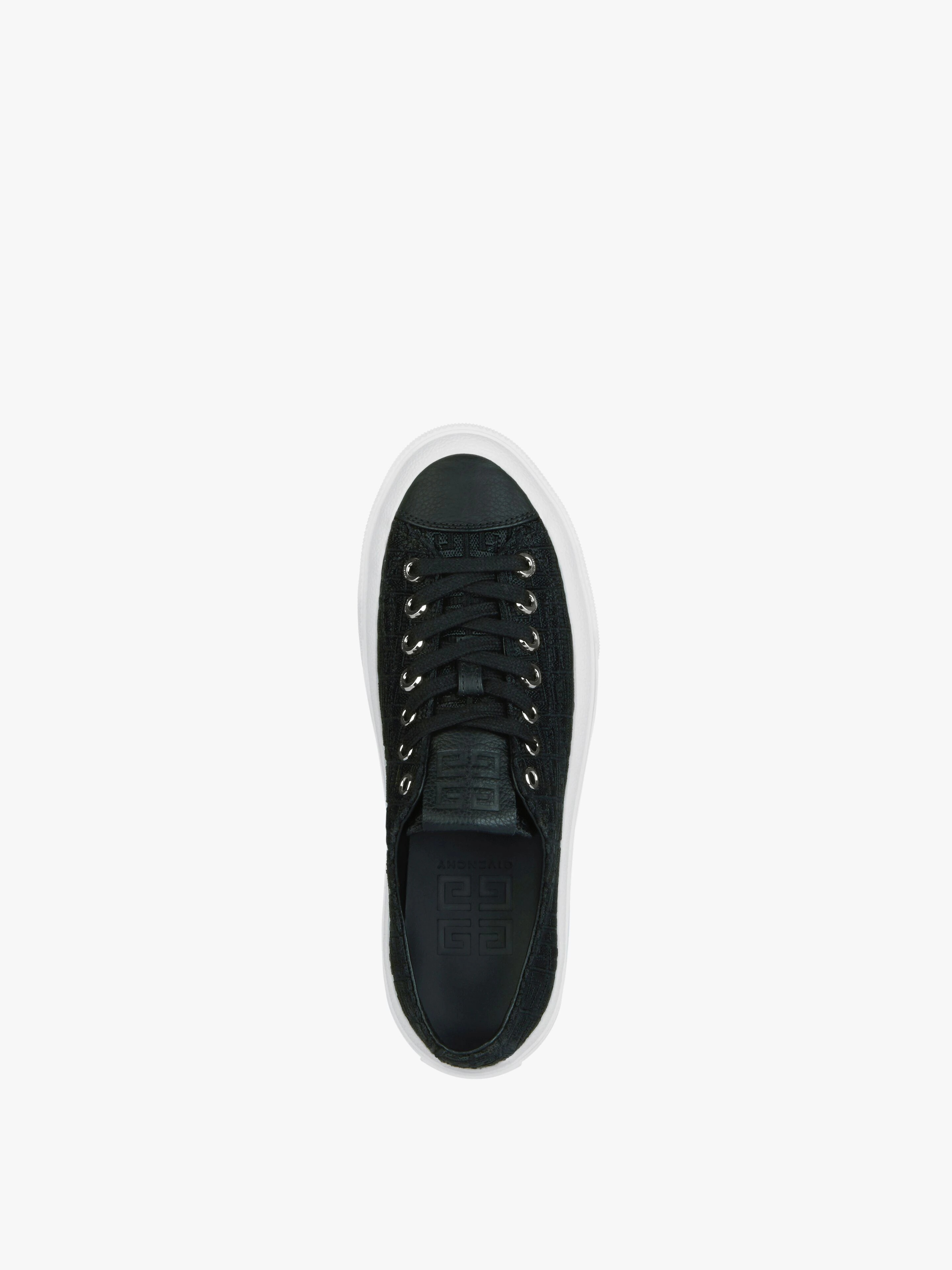 SNEAKERS CITY IN 4G EMBROIDERED CANVAS - 4