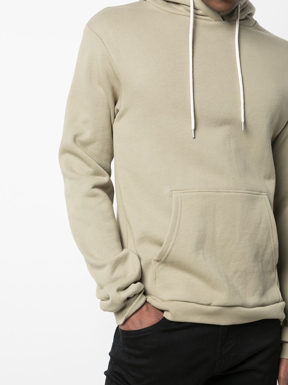 salt-wash cotton hoodie - 5