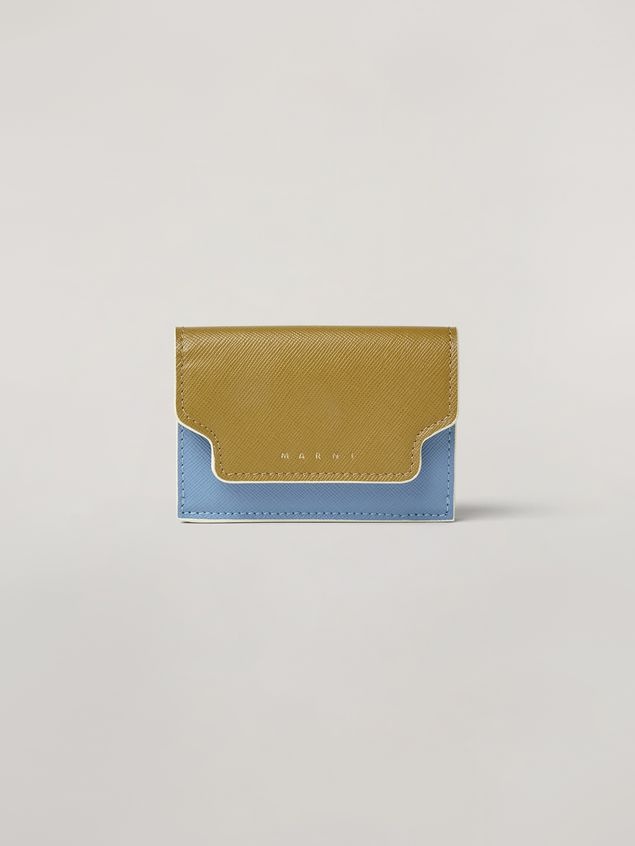 SAFFIANO LEATHER TRI-FOLD WALLET - 1