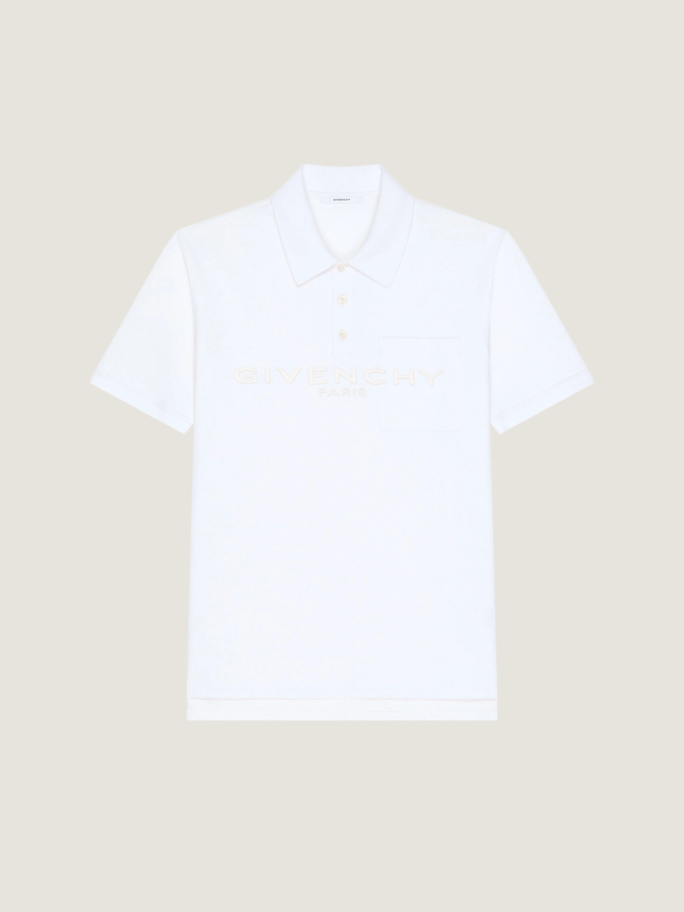 POLO IN COTTON AND SILK WITH GIVENCHY PARIS JACQUARD - 1