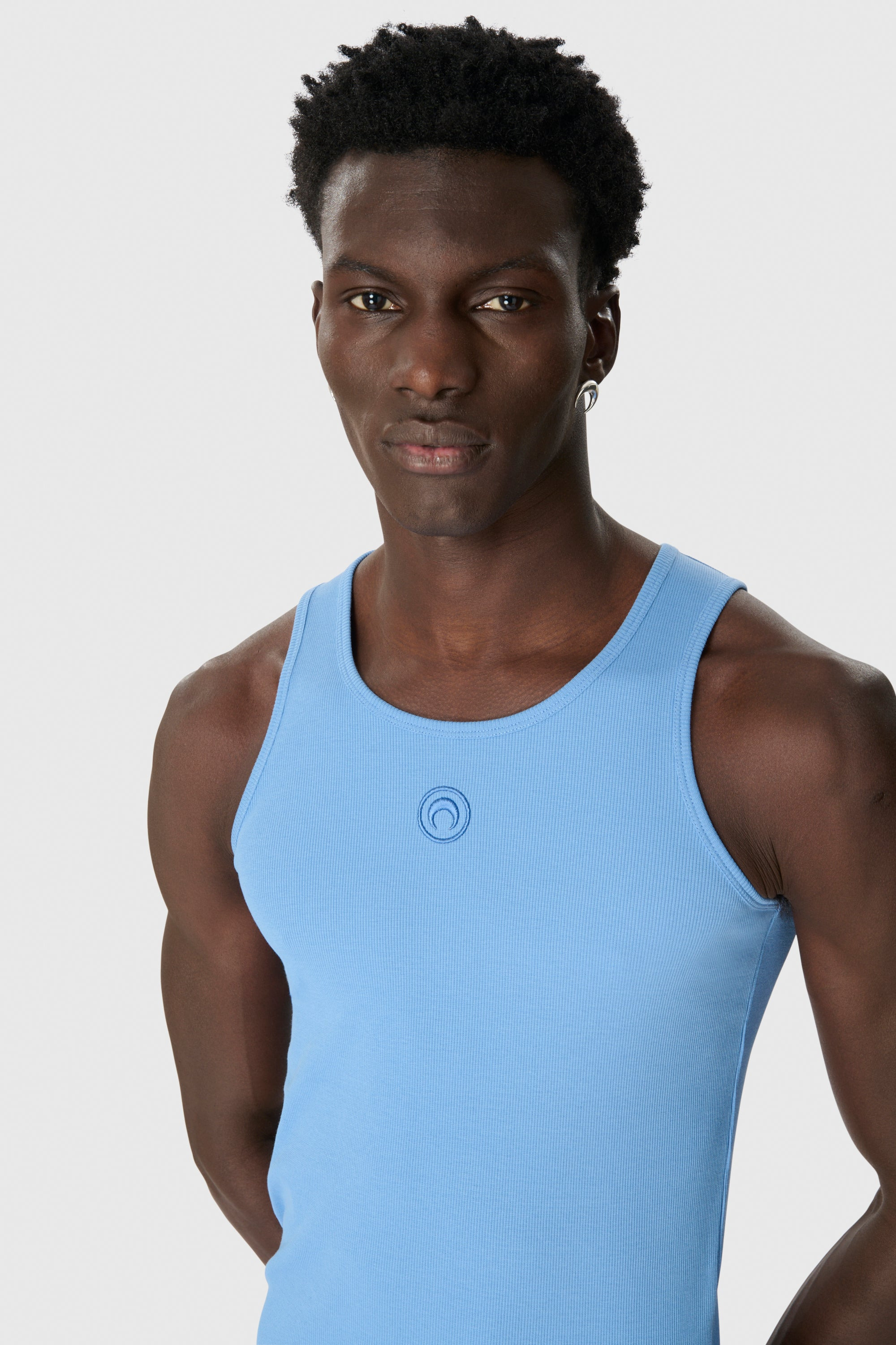 Moon Logo Ribbed Jersey Tank Top - 2