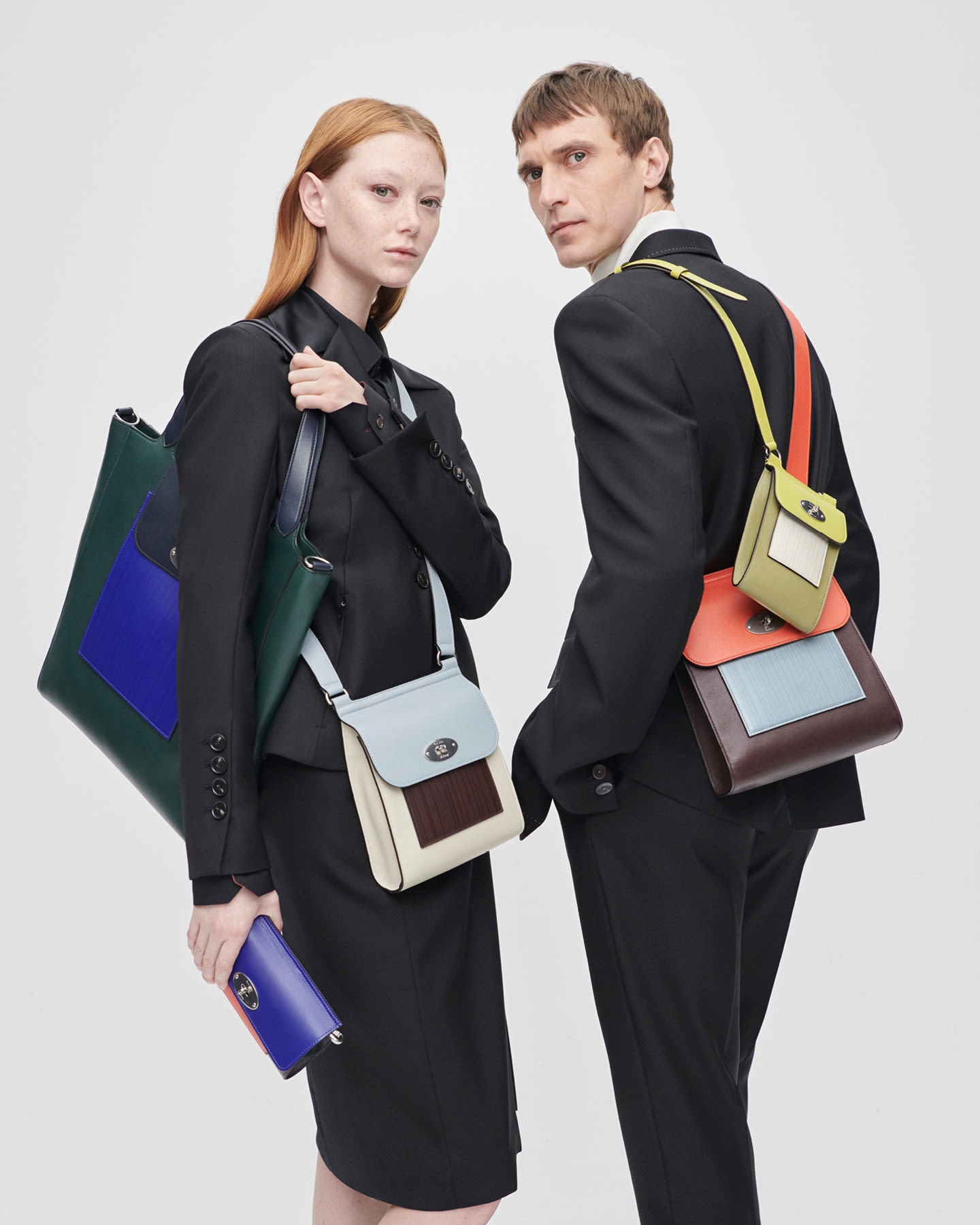 Mulberry x Paul Smith - Black Antony Clip Bag - 12