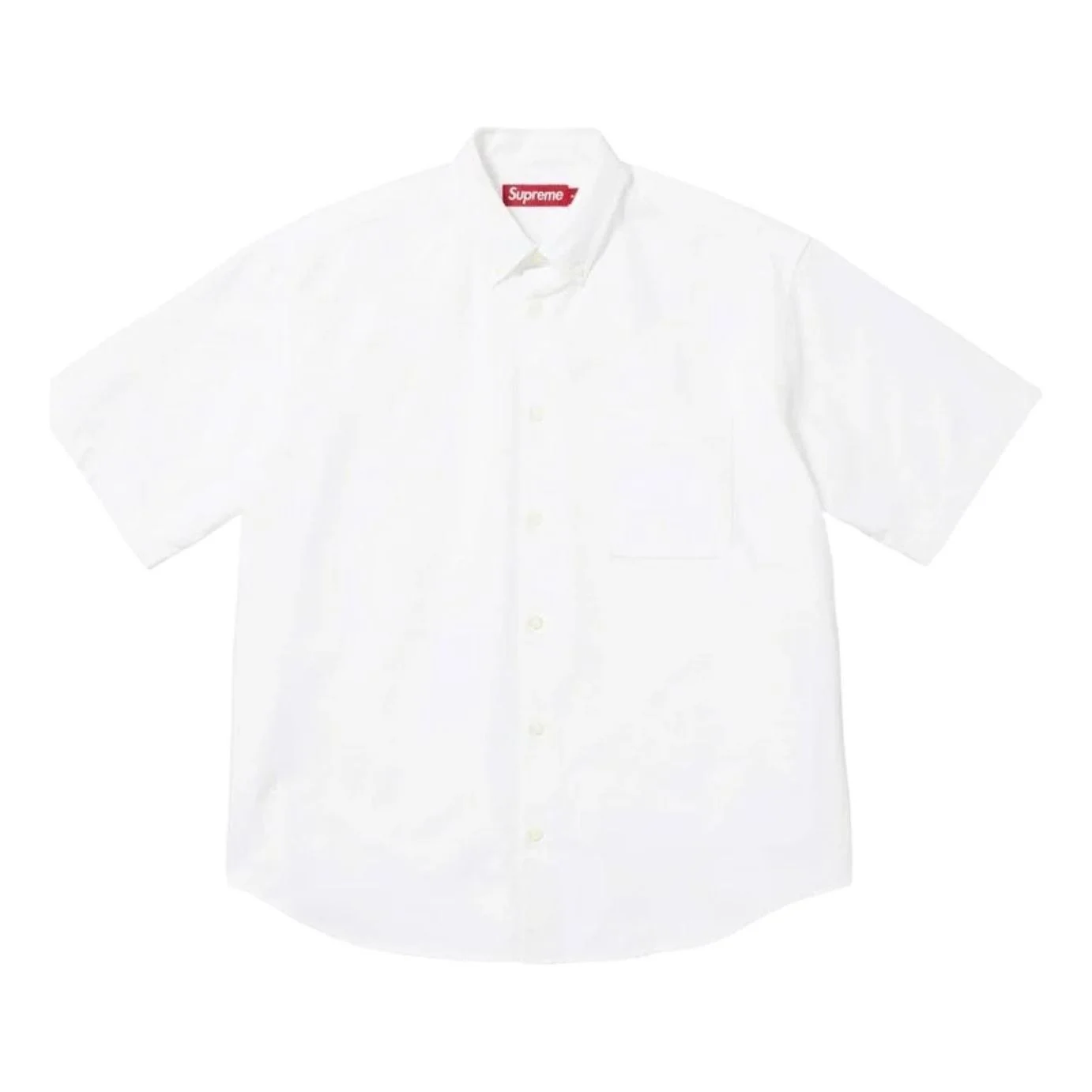 Supreme SS26 Loose Fit Oxford S/S Shirt 'White' SUP-SS26-158-WHT - 1
