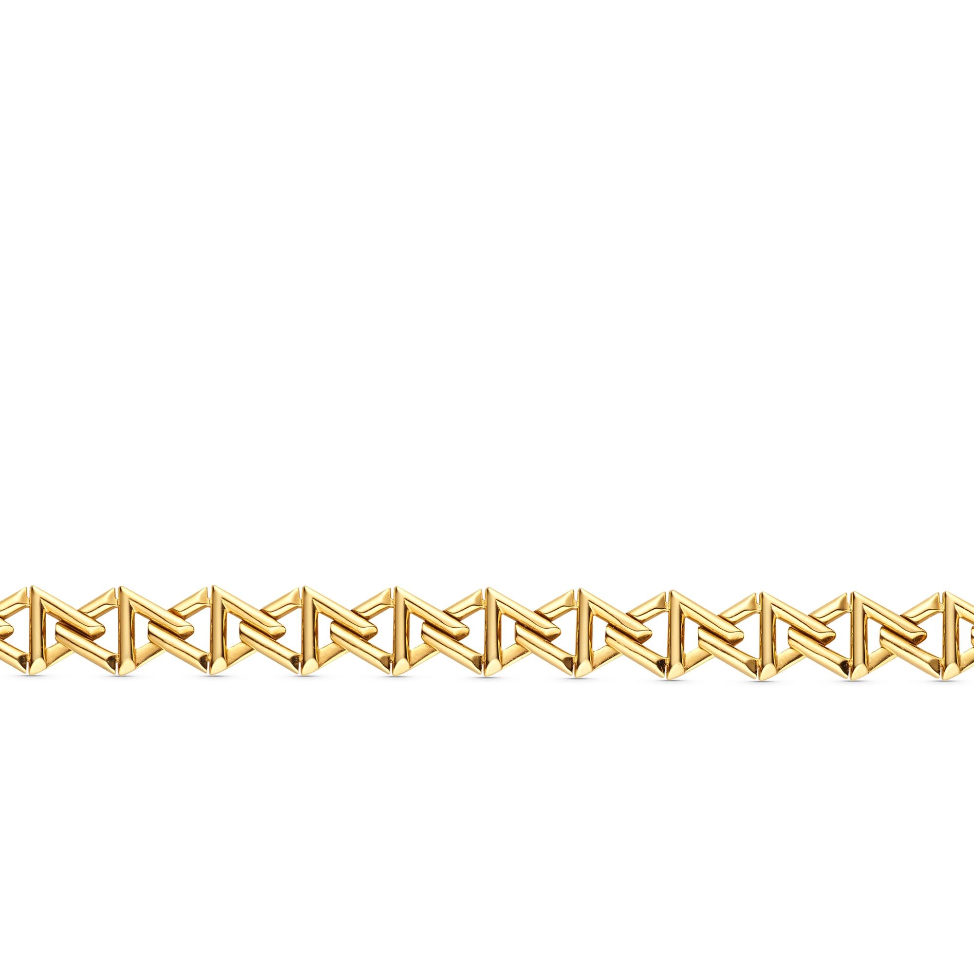 LV Volt Curb Chain Small Bracelet, Yellow Gold - 4