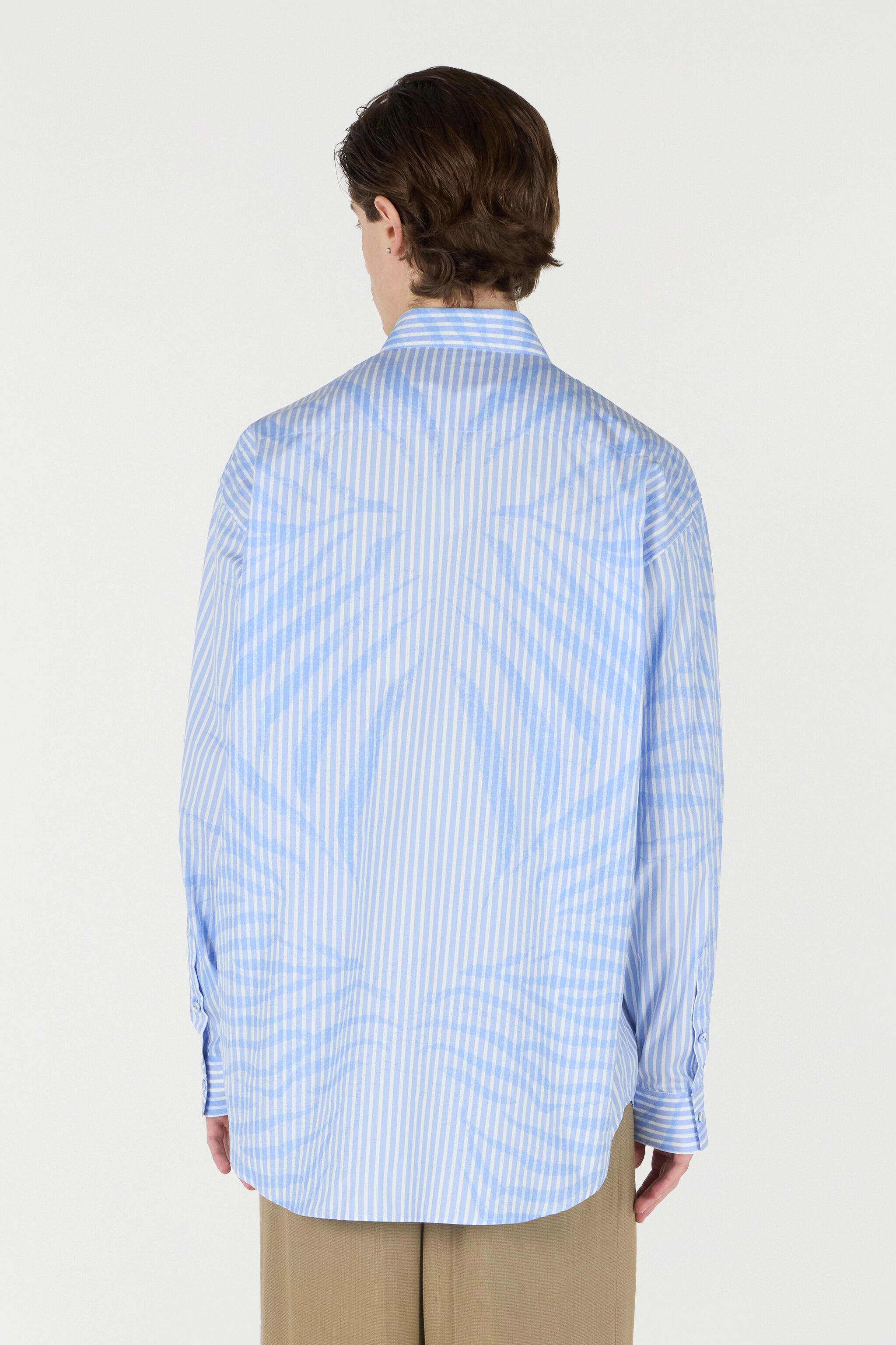 Striped Shirt With Zebra Pattern - 4