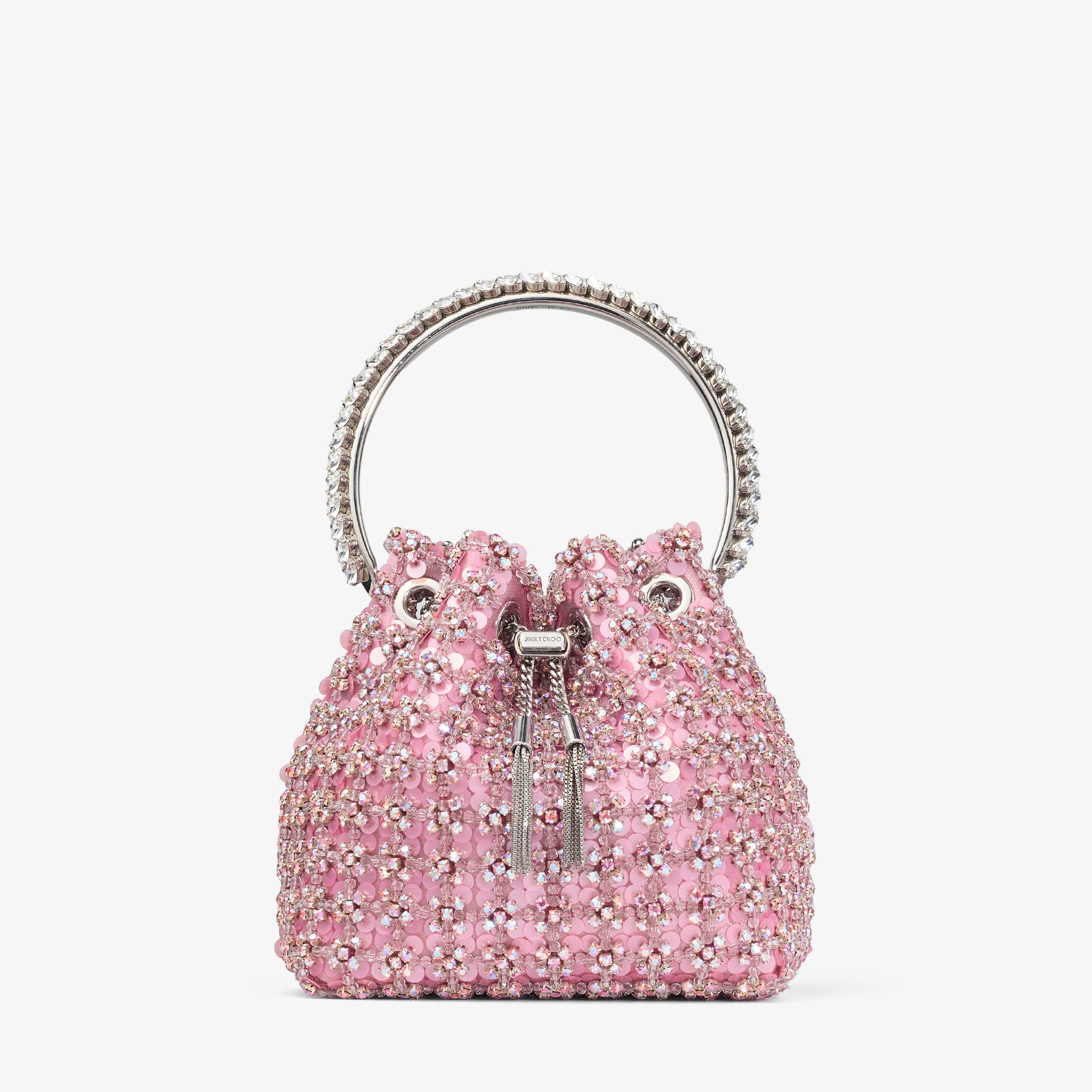 Atelier Bon Bon
Rose Satin Floral Sequin & Crystal Bag - 1