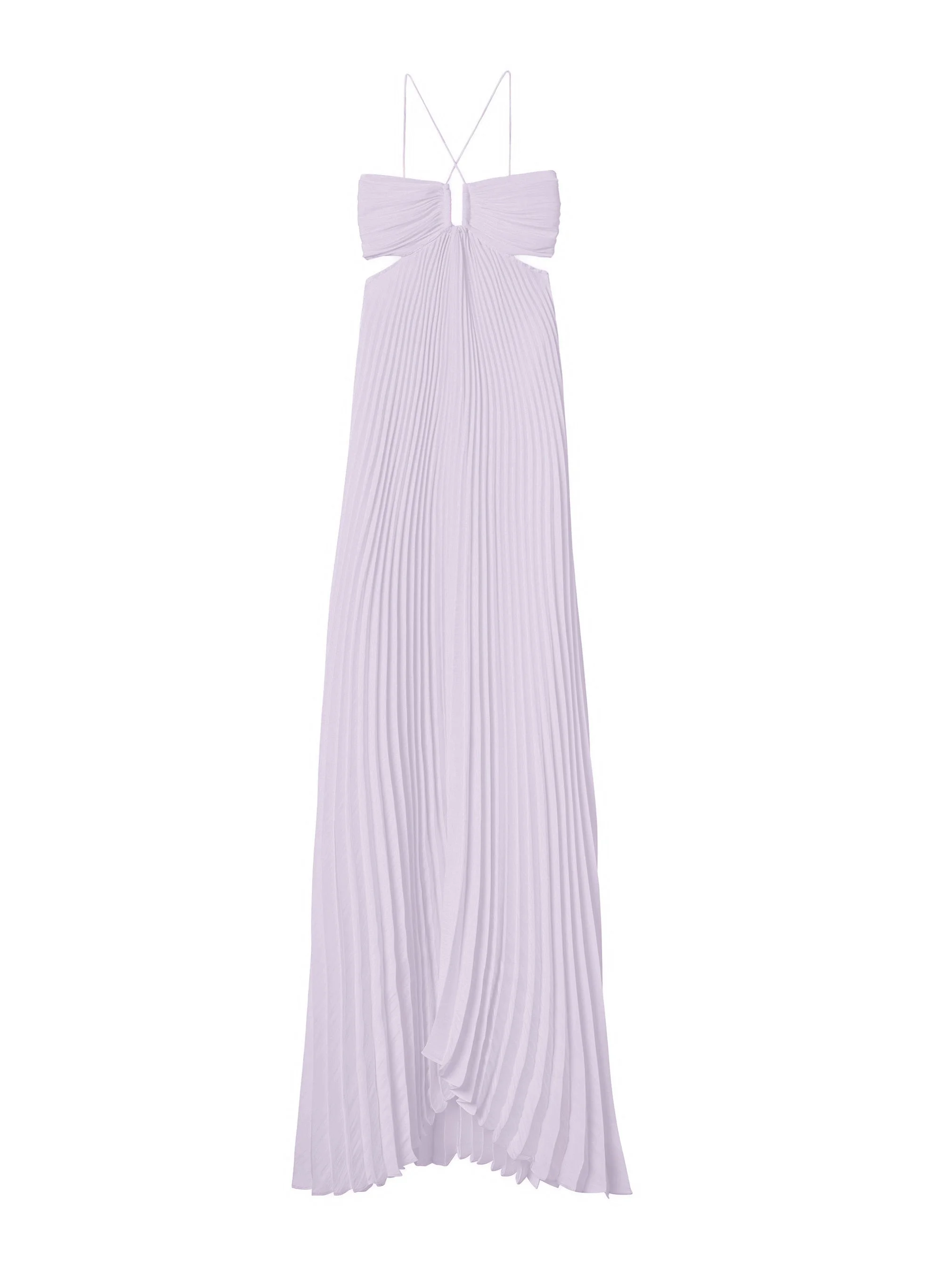 Moira Satin Pleated Maxi Dress - 1