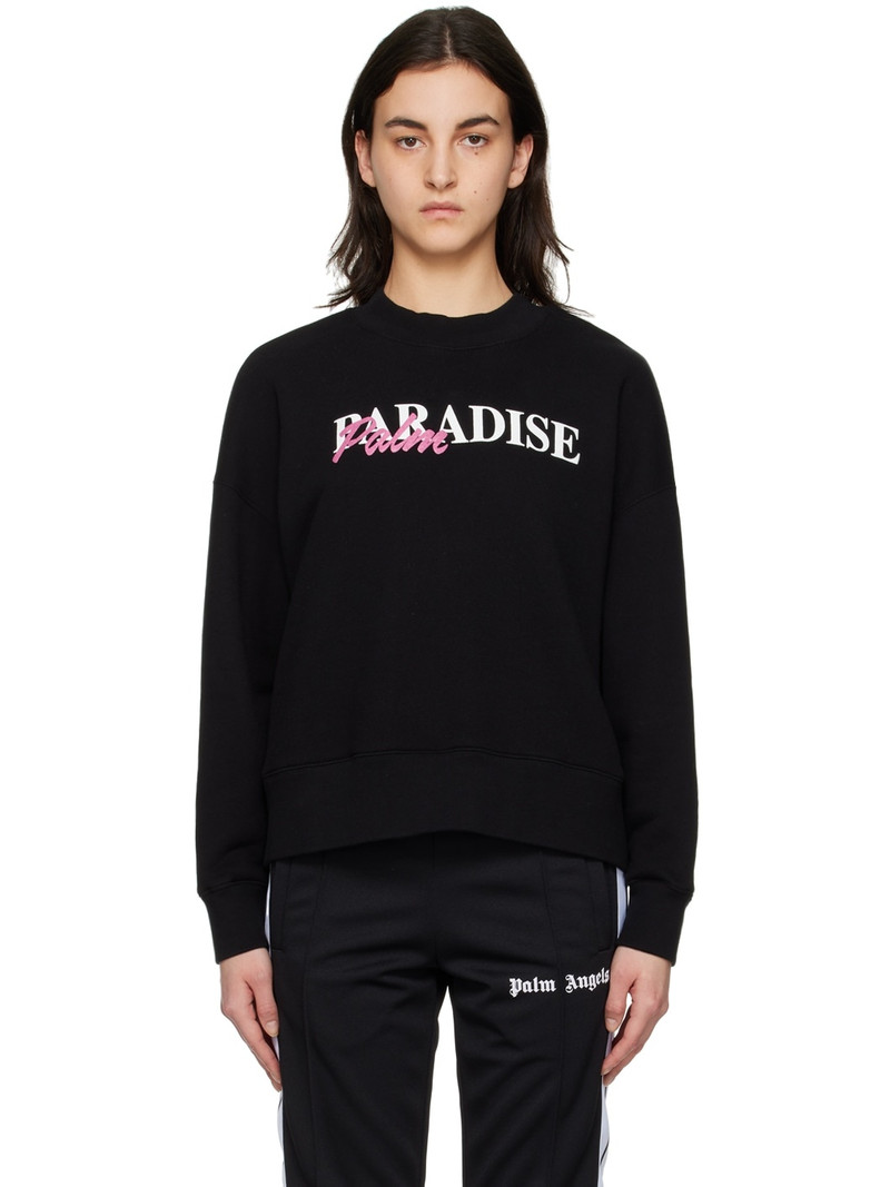 Black 'Paradise Palm' Sweatshirt 1