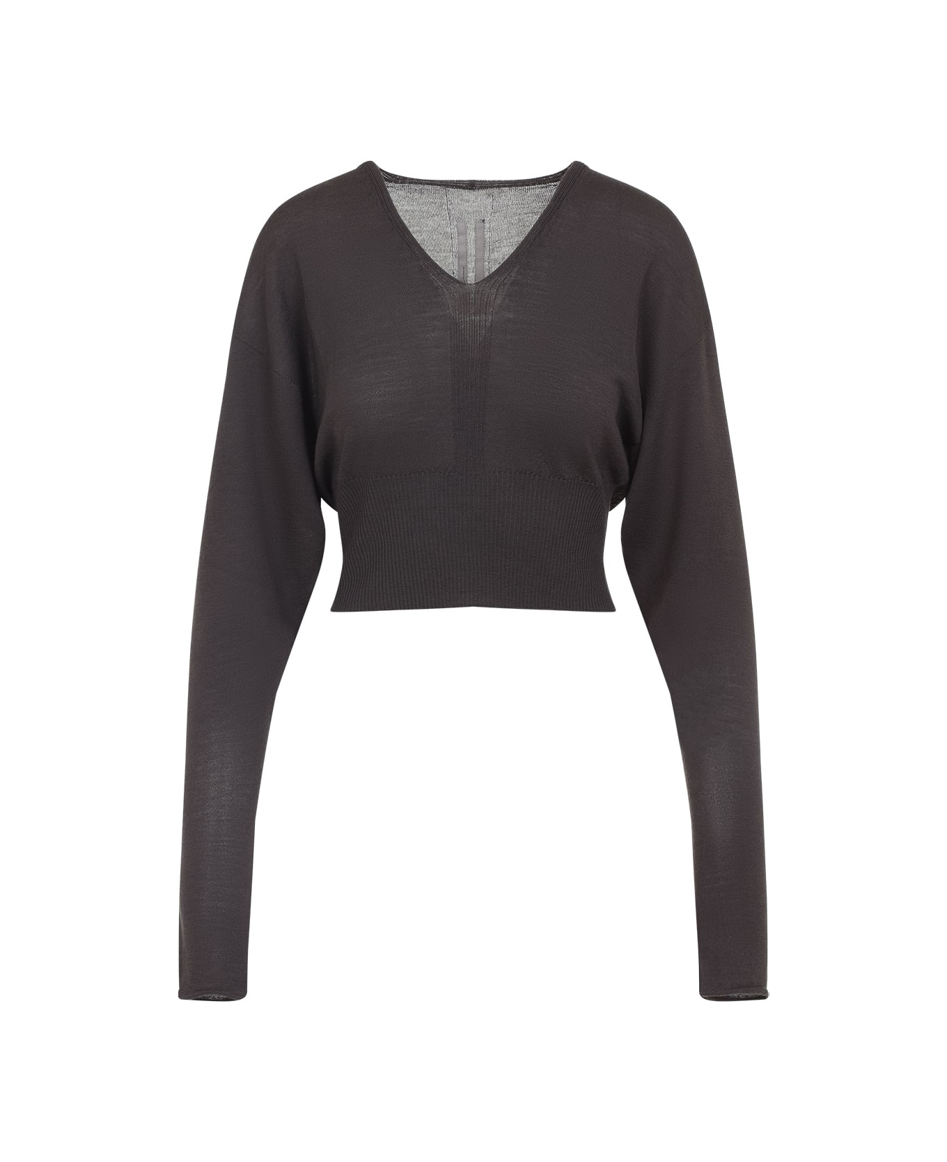 V Cropped Pullover - 2