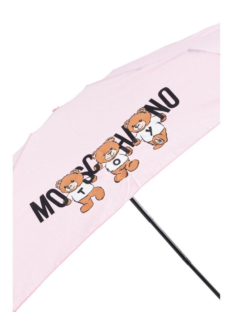 teddy bear-logo print compact umbrella 4